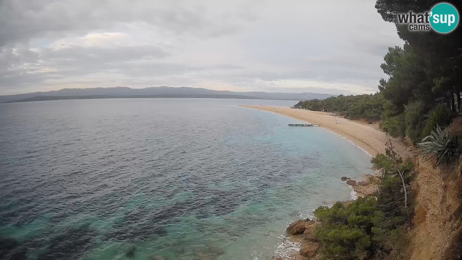 Webcam Zlatni Rat Bol – Liveblick vom berühmten Strand auf Brač