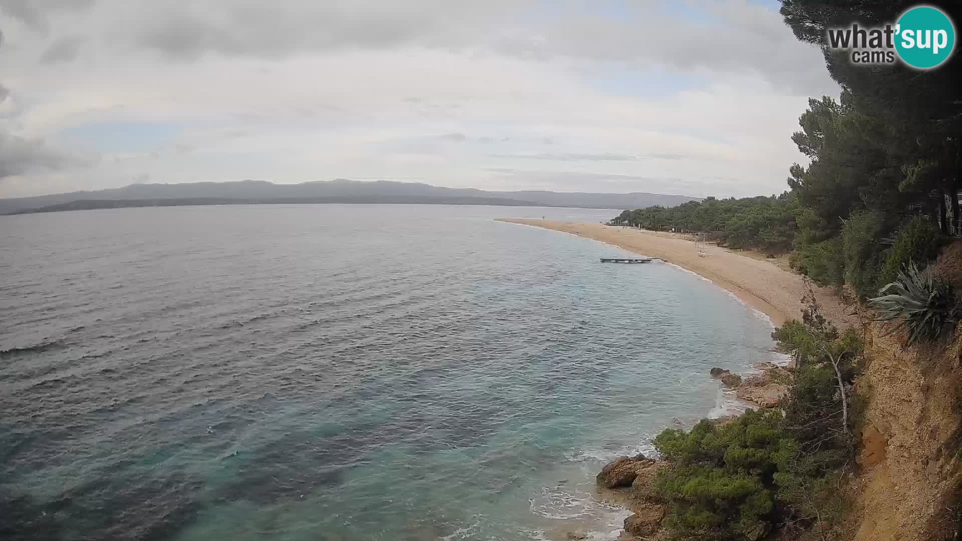 Webcam Zlatni Rat Bol – Liveblick vom berühmten Strand auf Brač