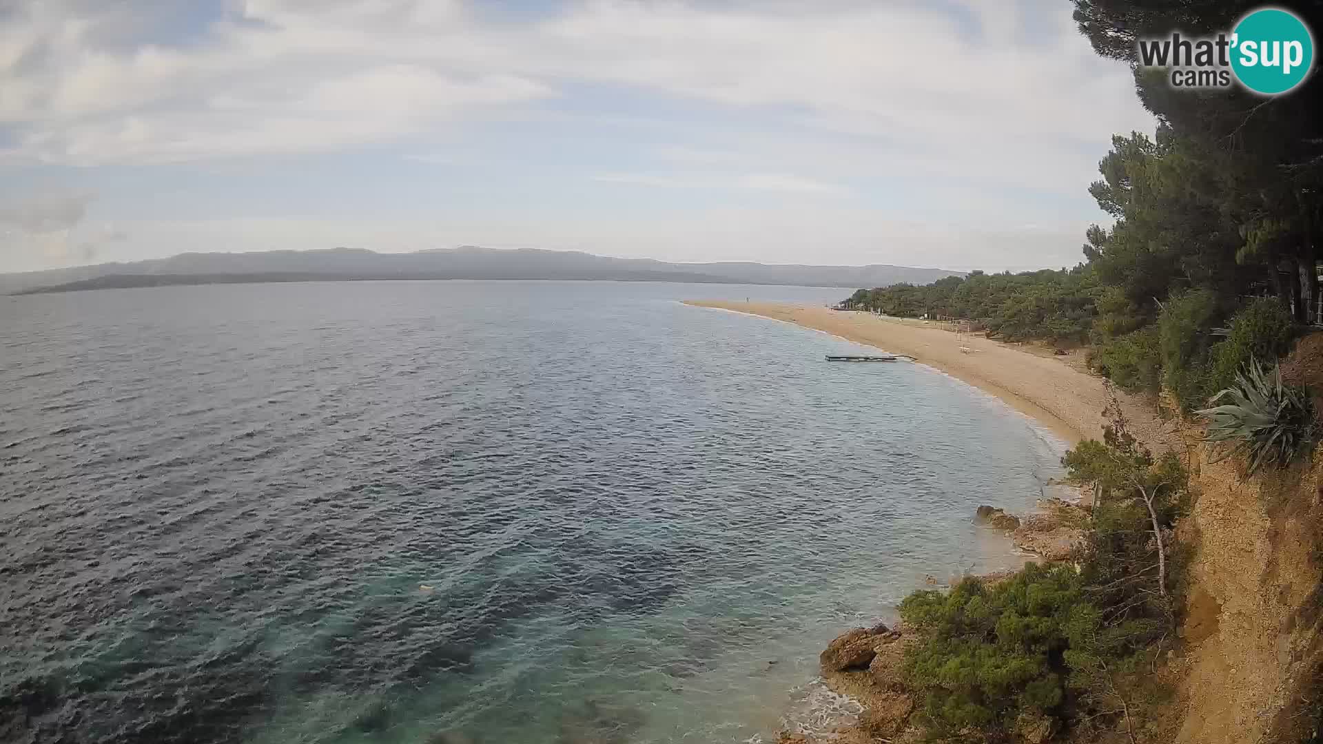 Webcam Bol Zlatni Rat – Vista en vivo desde la isla de Brač