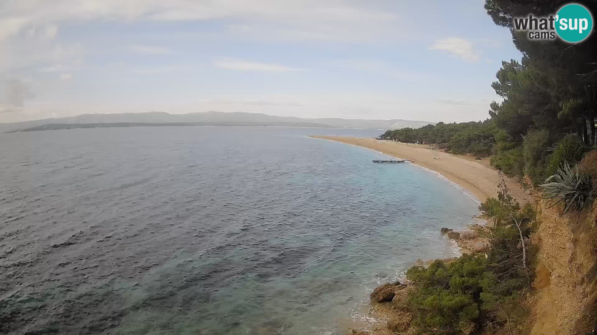 Webcam Zlatni Rat Bol – Liveblick vom berühmten Strand auf Brač
