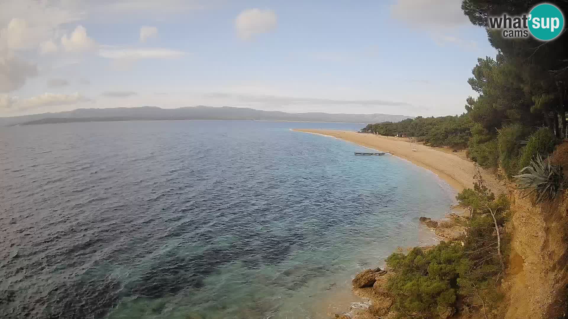 Webcam Zlatni Rat Bol – Liveblick vom berühmten Strand auf Brač