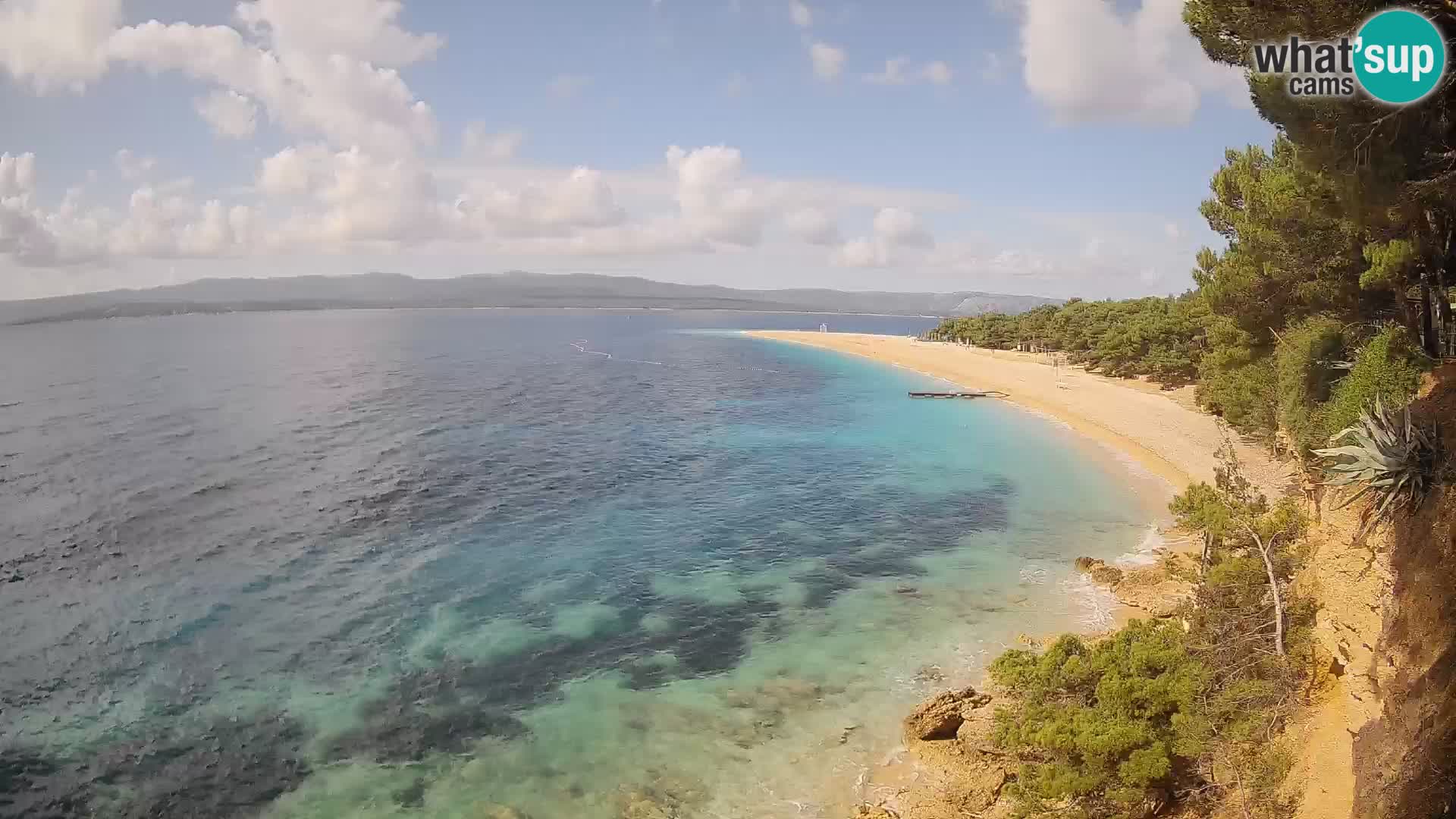 Webcam Bol Zlatni Rat – Vista en vivo desde la isla de Brač