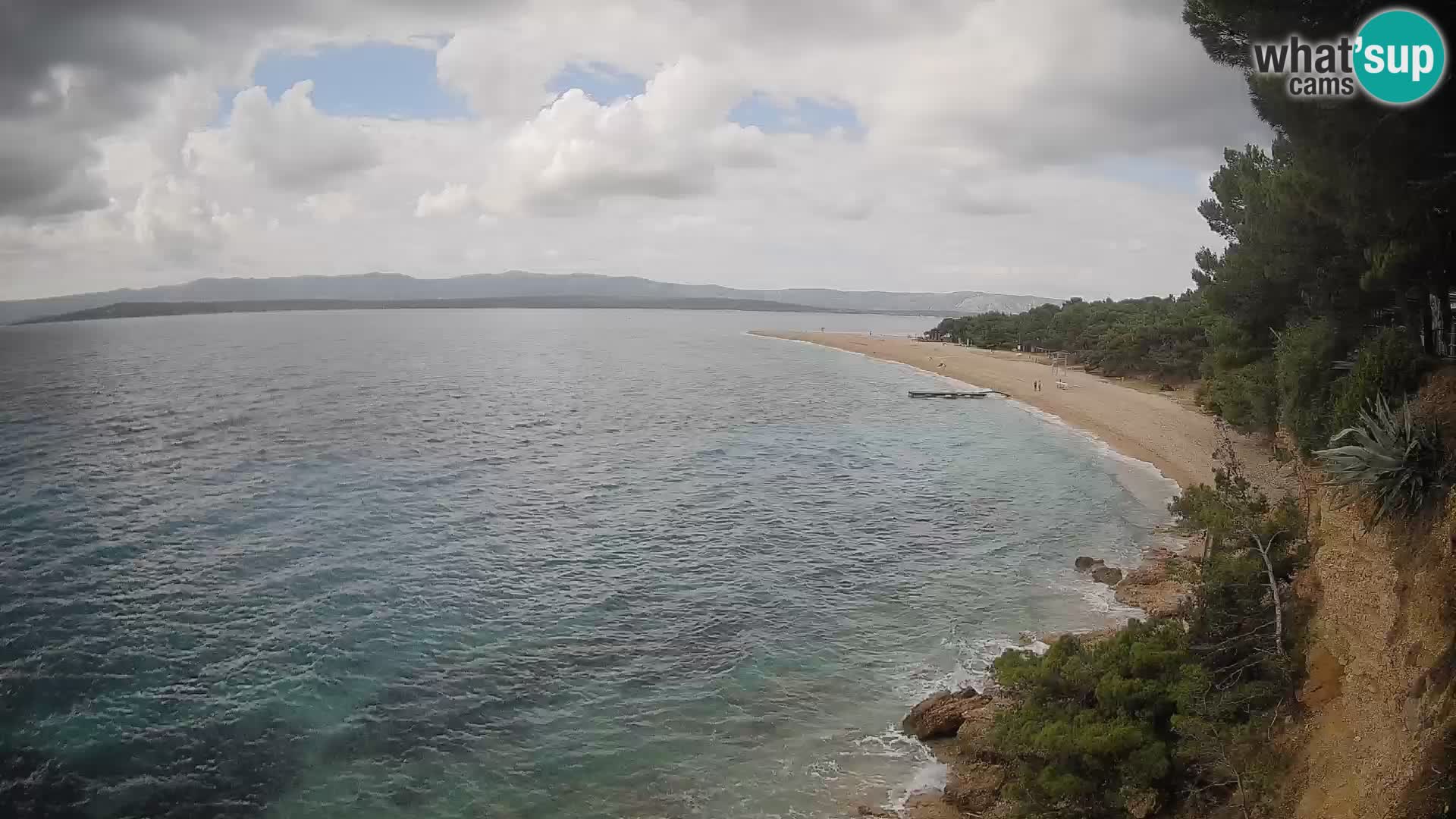 Webcam Zlatni Rat Bol – Liveblick vom berühmten Strand auf Brač