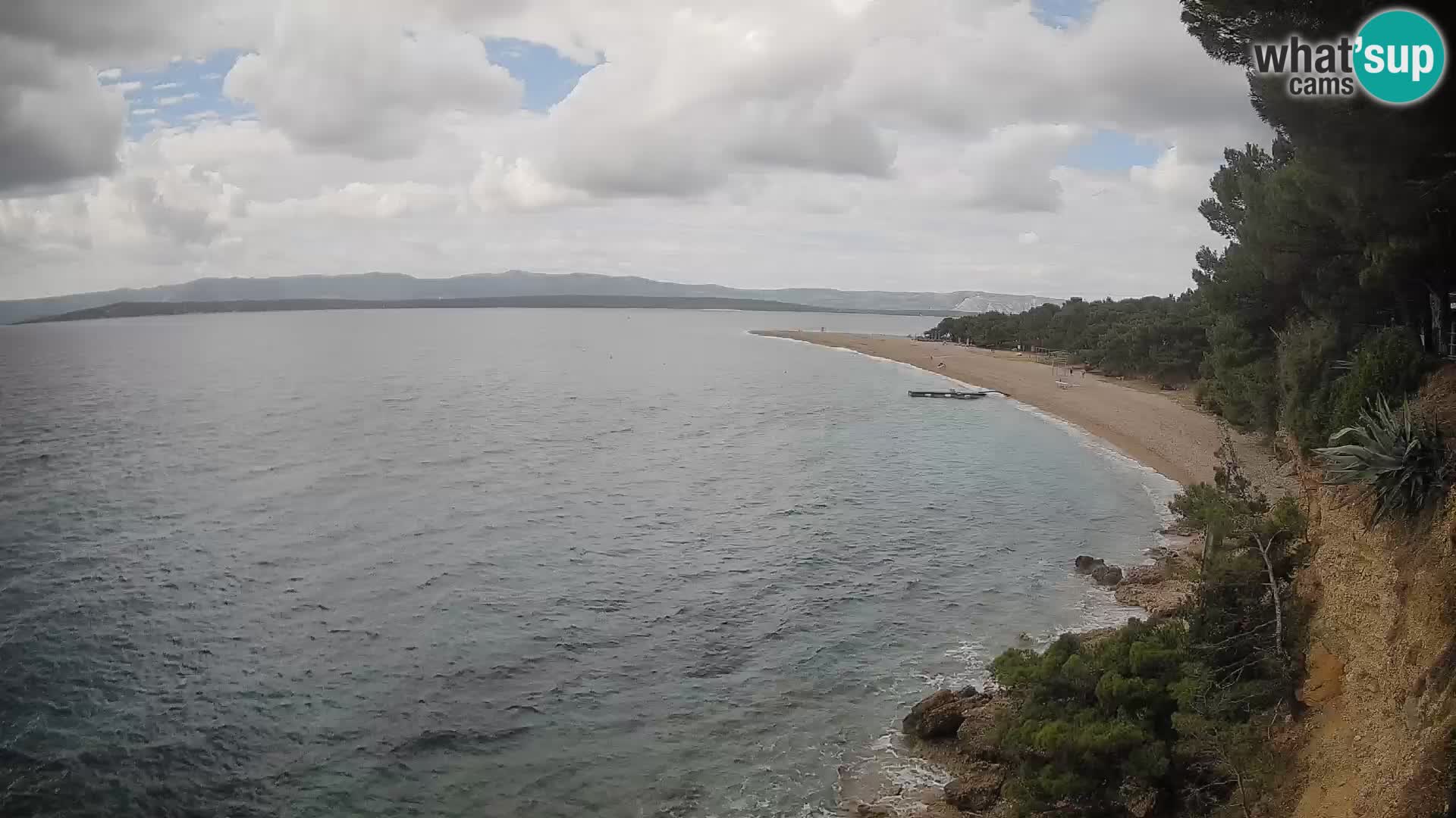 Spletna kamera Bol Zlatni Rat – Pogled v živo z otoka Brač