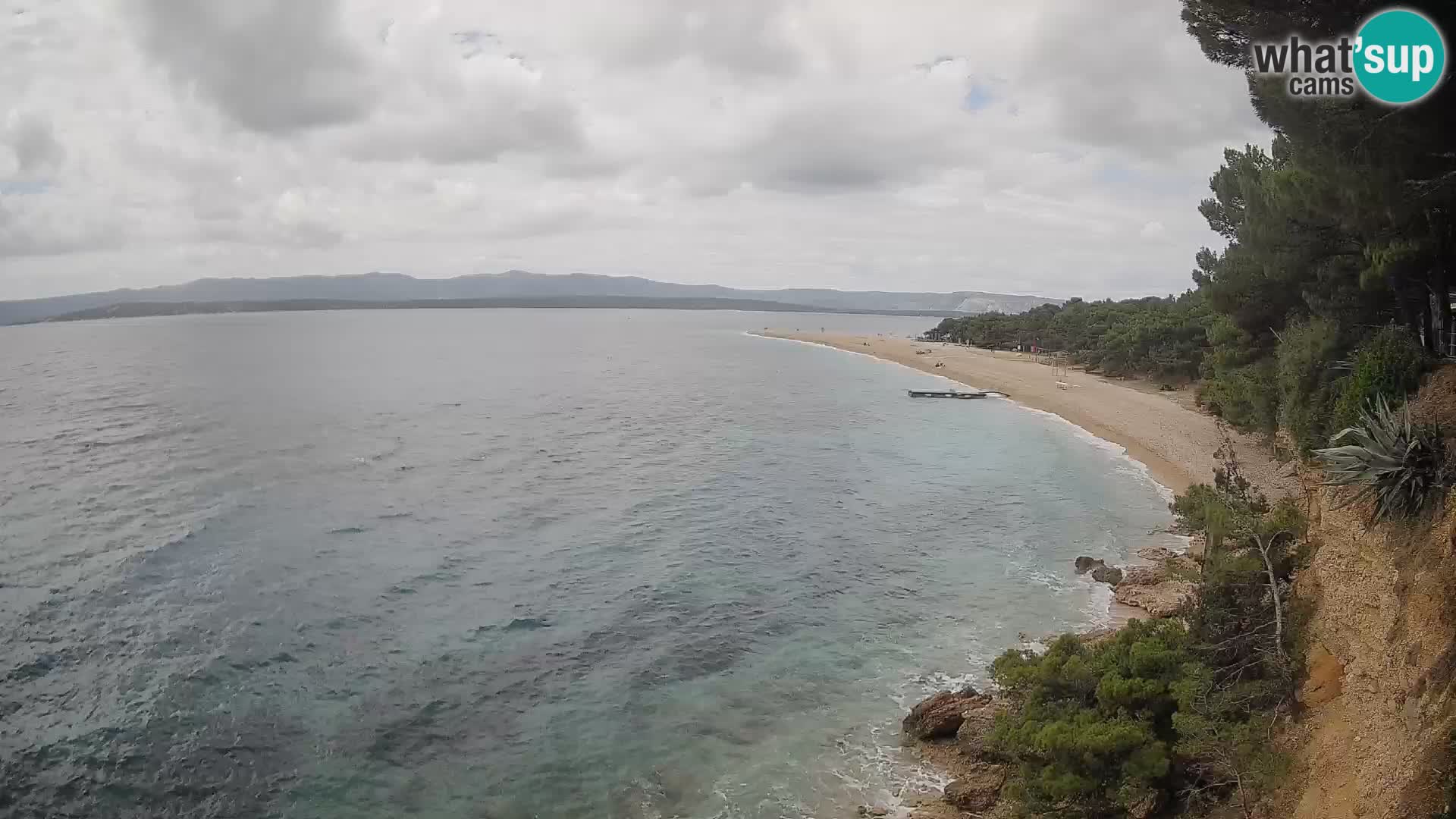 Spletna kamera Bol Zlatni Rat – Pogled v živo z otoka Brač