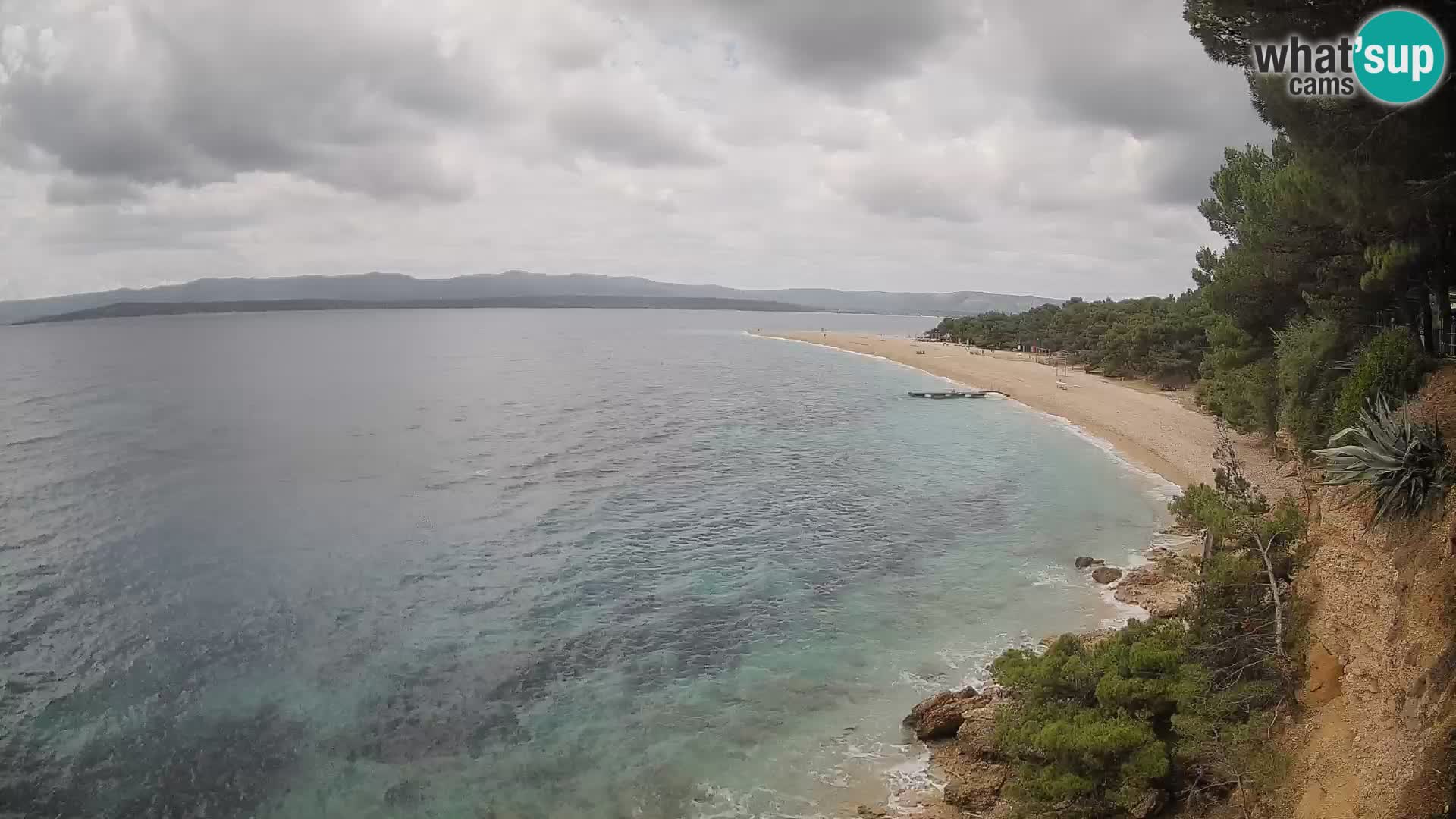 Webcam Bol Zlatni Rat – Vista en vivo desde la isla de Brač