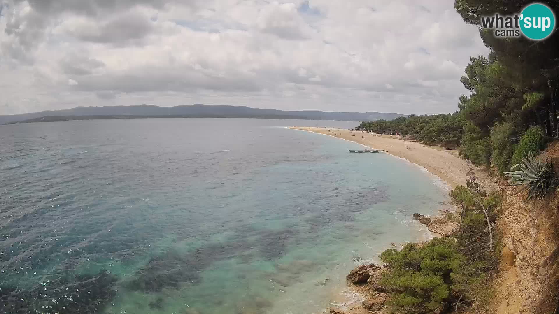 Webcam Zlatni Rat Bol – Liveblick vom berühmten Strand auf Brač
