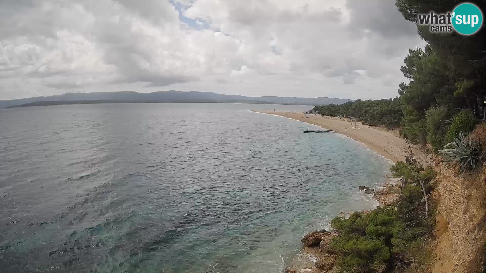 Webcam Zlatni Rat Bol – Liveblick vom berühmten Strand auf Brač