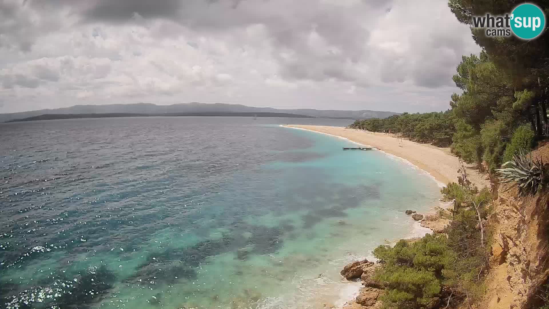 Webcam Zlatni Rat Bol – Liveblick vom berühmten Strand auf Brač