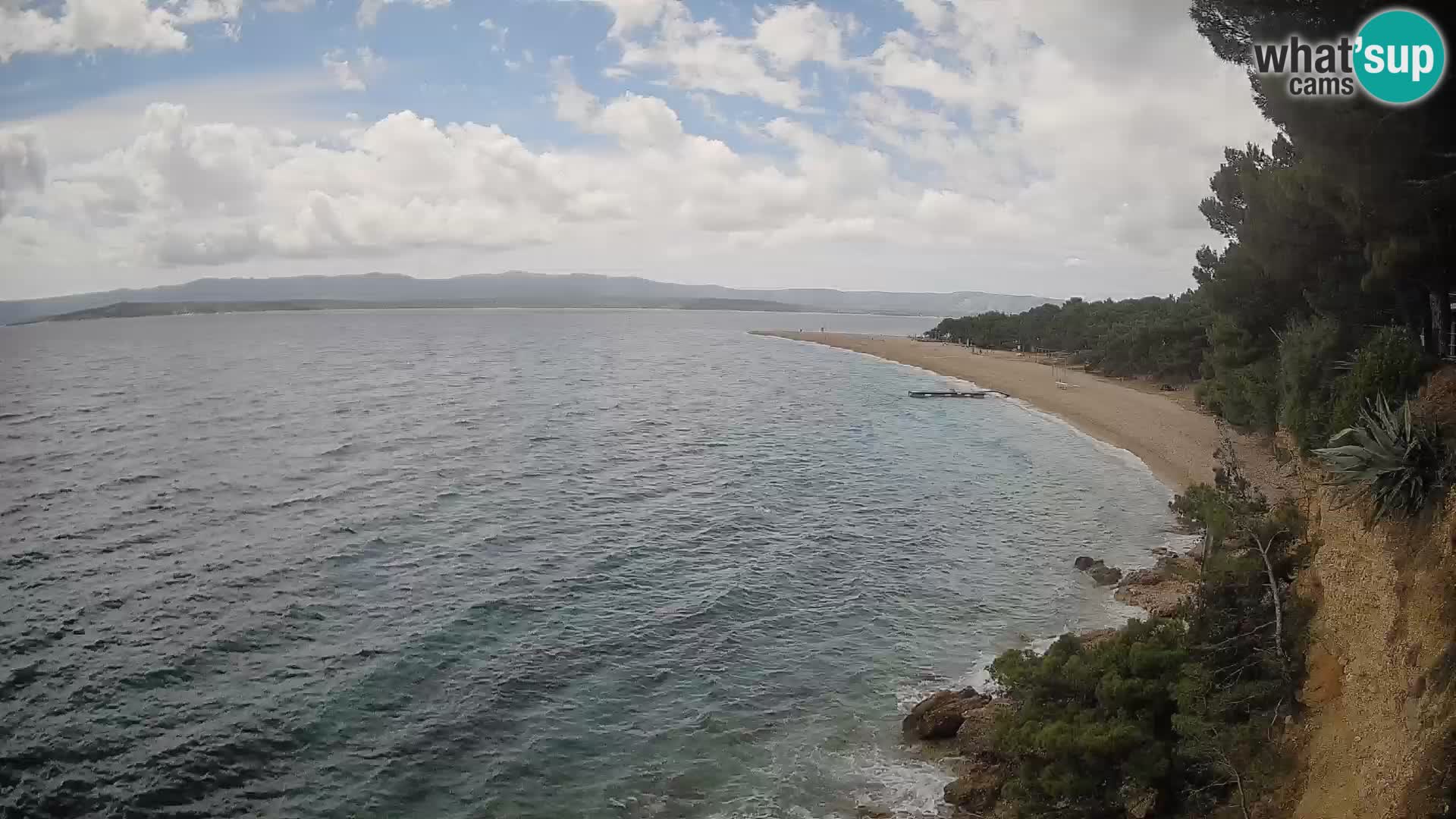 Web kamera Bol Zlatni Rat – Pogled uživo s otoka Brača