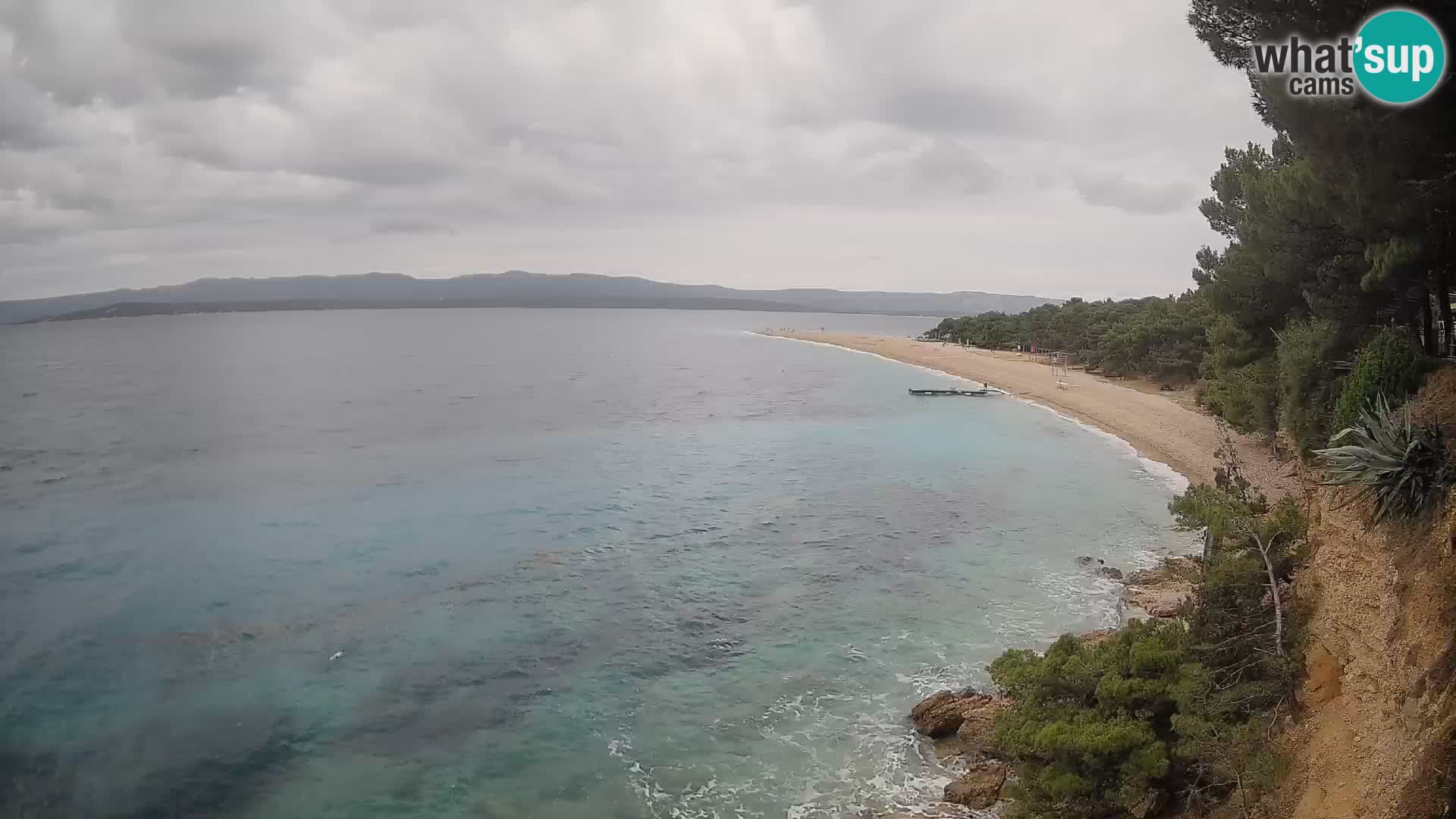 Webcam Zlatni Rat Bol – Liveblick vom berühmten Strand auf Brač