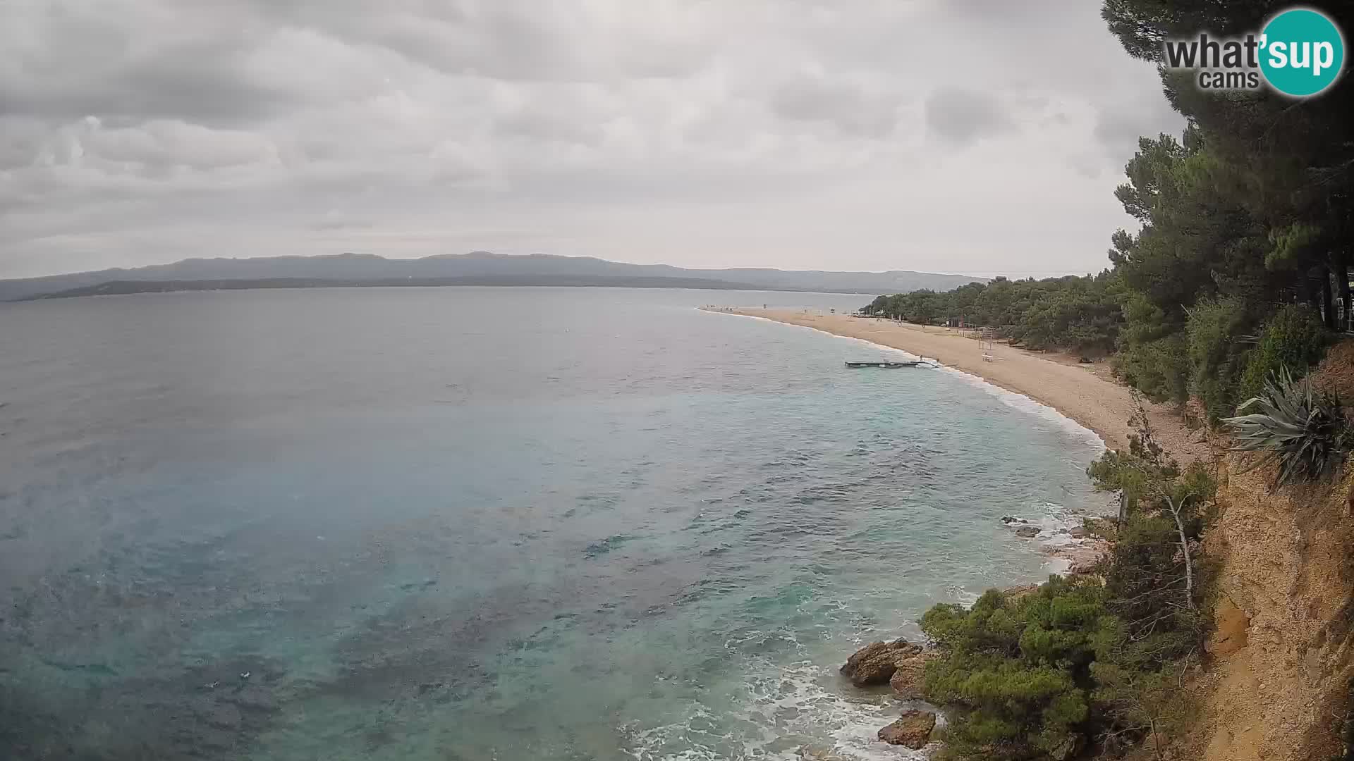 Webcam Zlatni Rat Bol – Liveblick vom berühmten Strand auf Brač