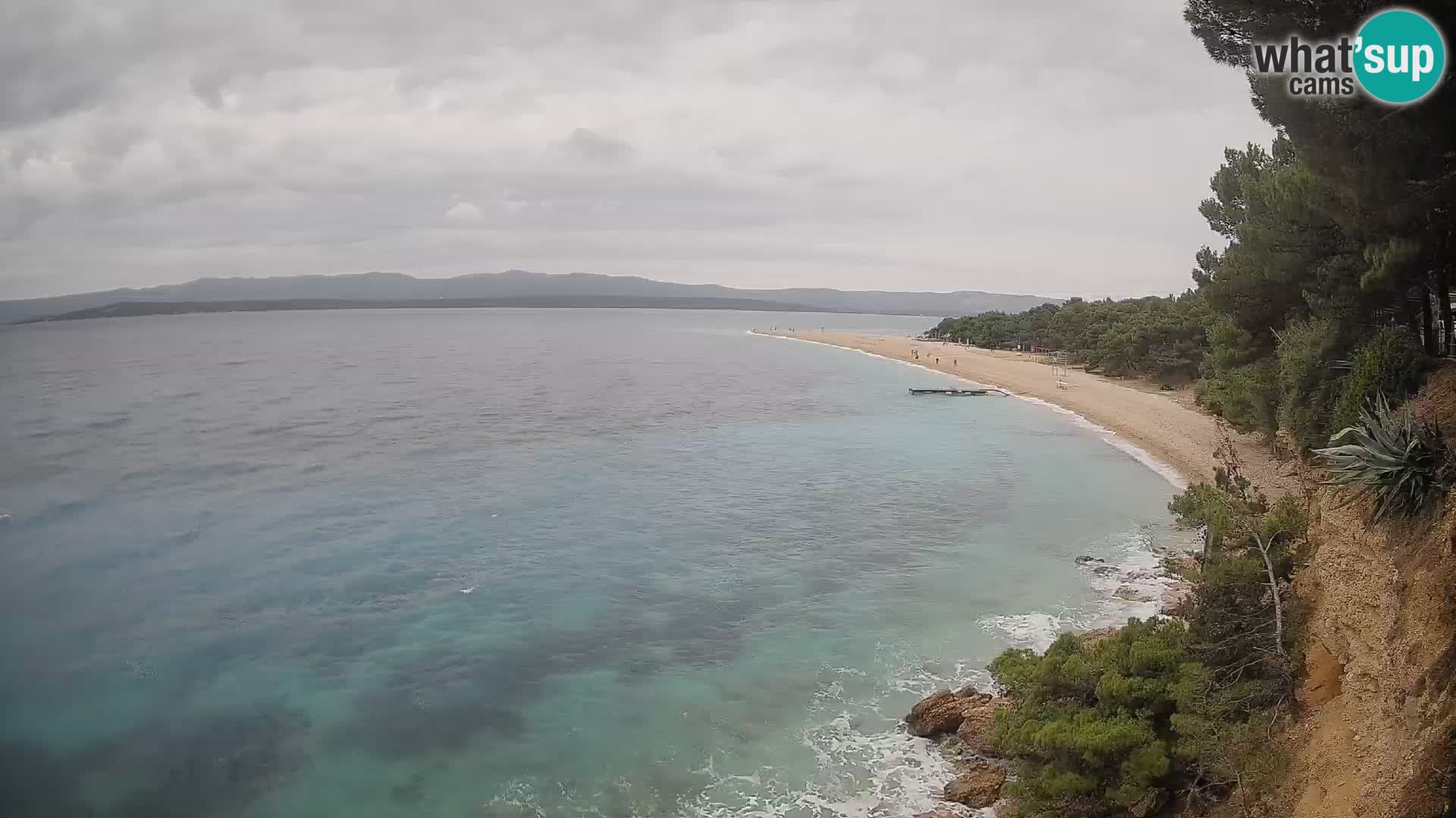 Webcam Zlatni Rat Bol – Liveblick vom berühmten Strand auf Brač