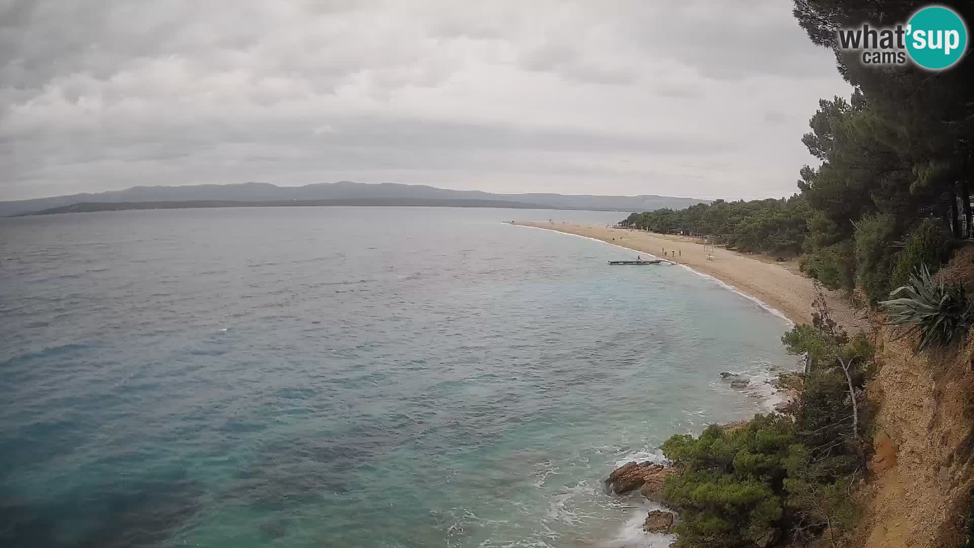 Web kamera Bol Zlatni Rat – Pogled uživo s otoka Brača