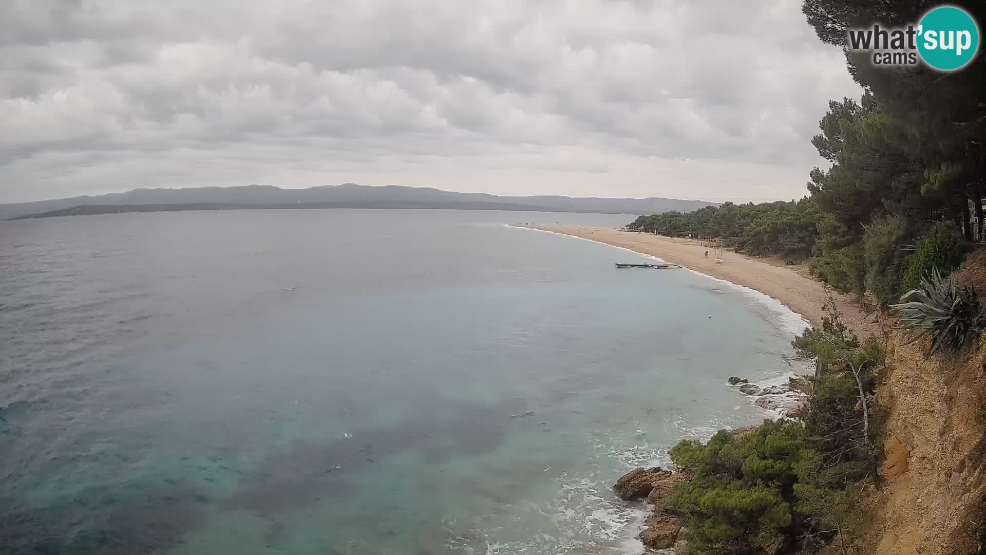 Webcam Zlatni Rat Bol – Liveblick vom berühmten Strand auf Brač