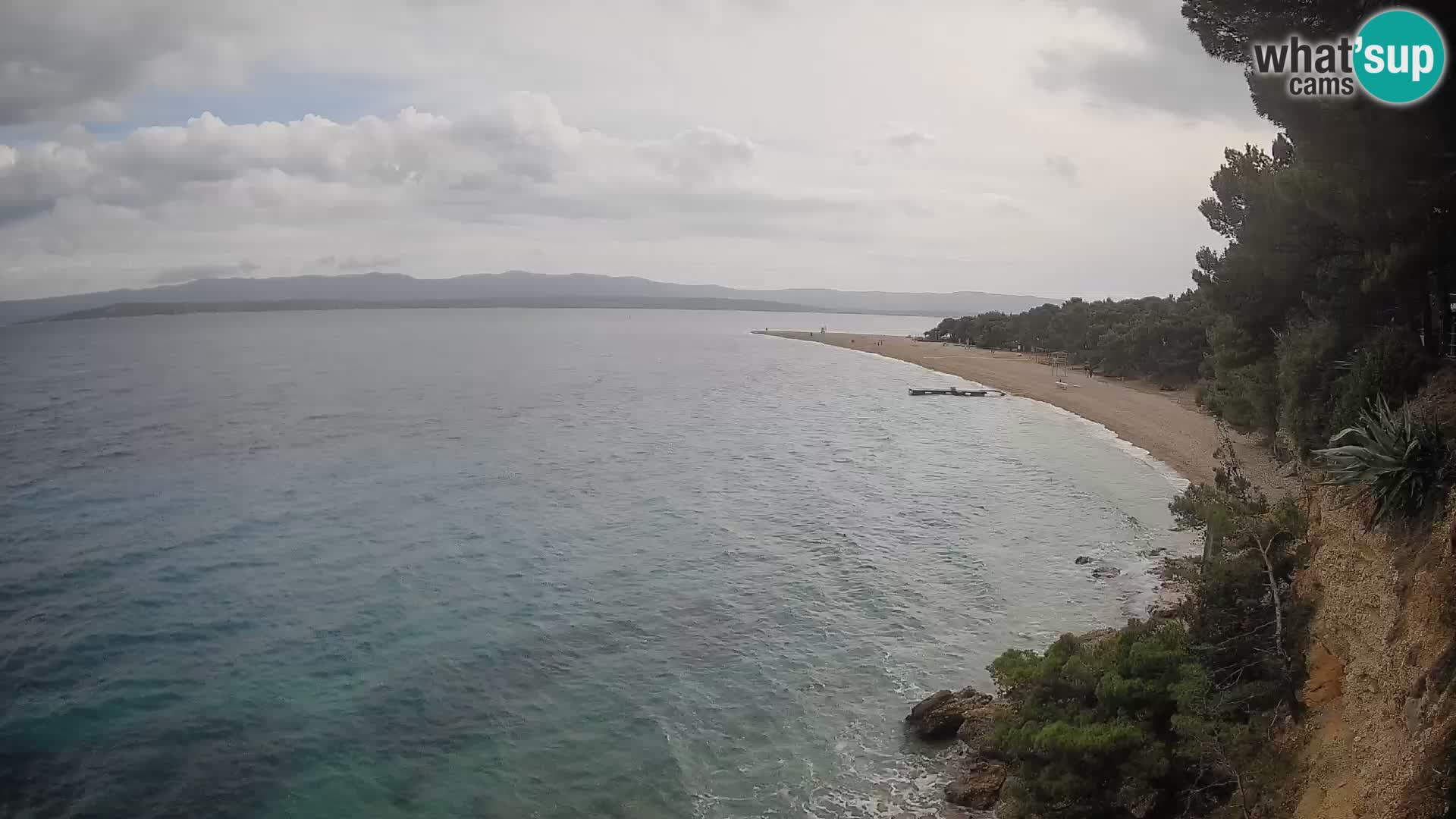 Webcam Zlatni Rat Bol – Liveblick vom berühmten Strand auf Brač