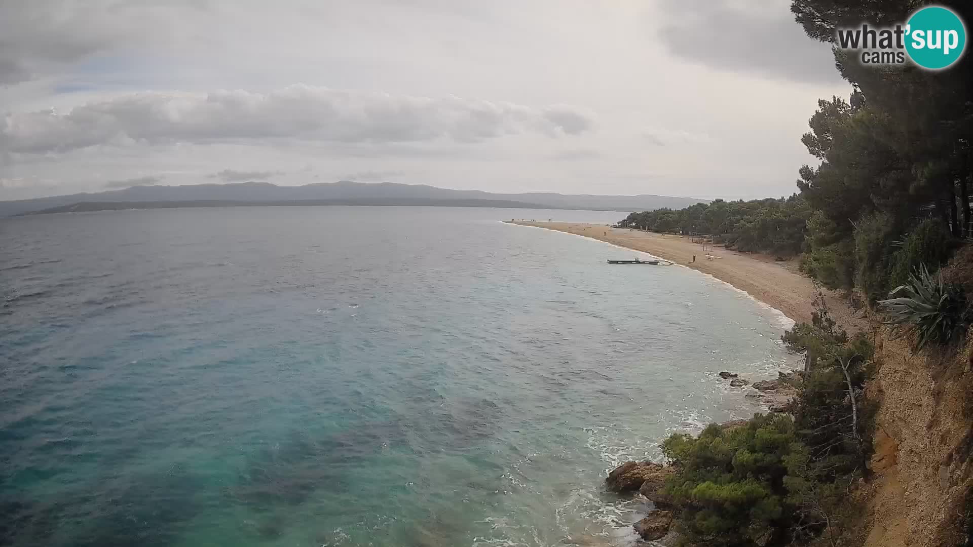 Webcam Zlatni Rat Bol – Liveblick vom berühmten Strand auf Brač