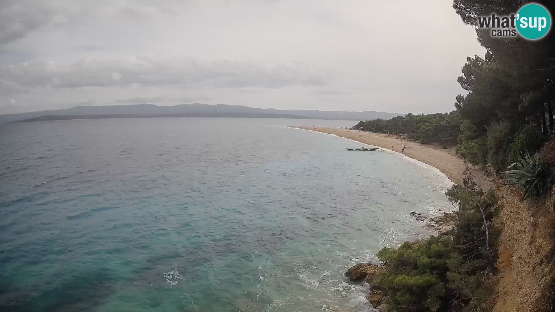 Webcam Bol Zlatni Rat – Vista en vivo desde la isla de Brač