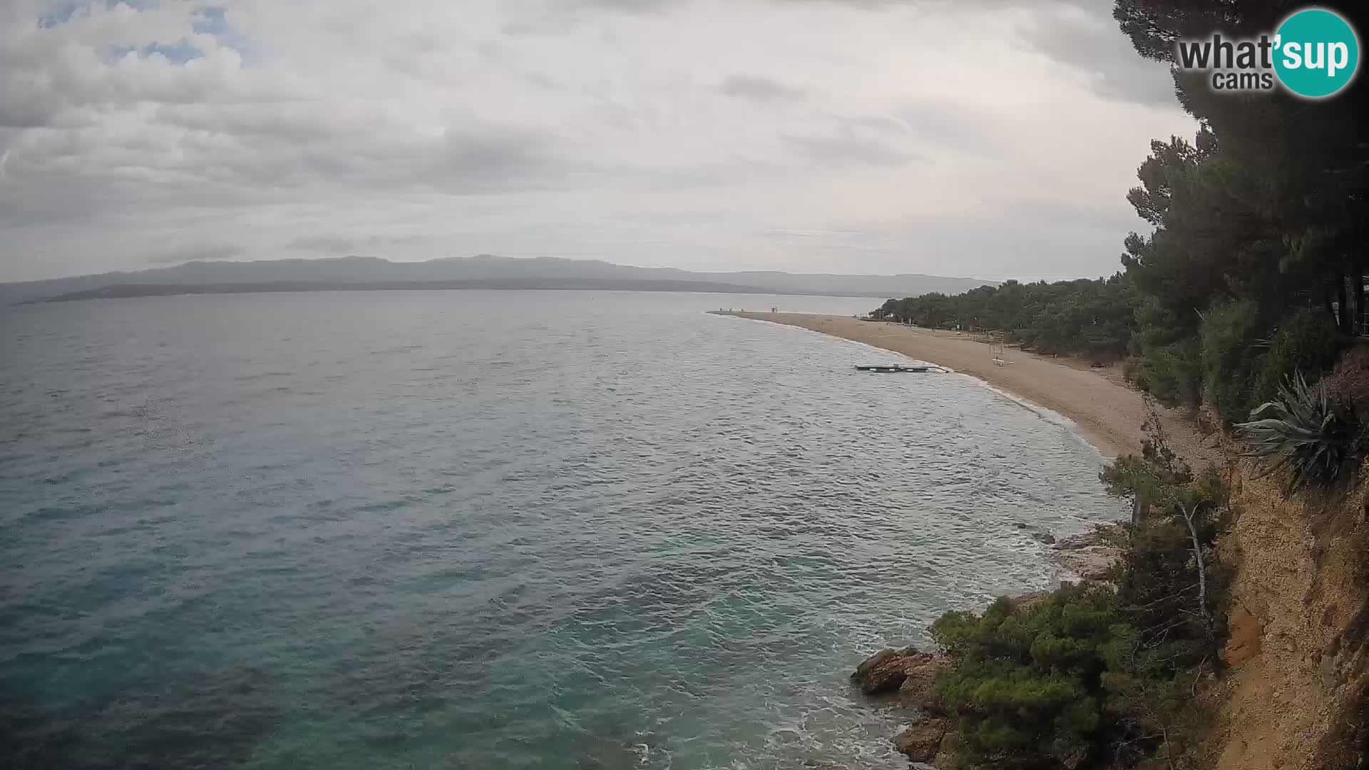 Webcam Zlatni Rat Bol – Liveblick vom berühmten Strand auf Brač