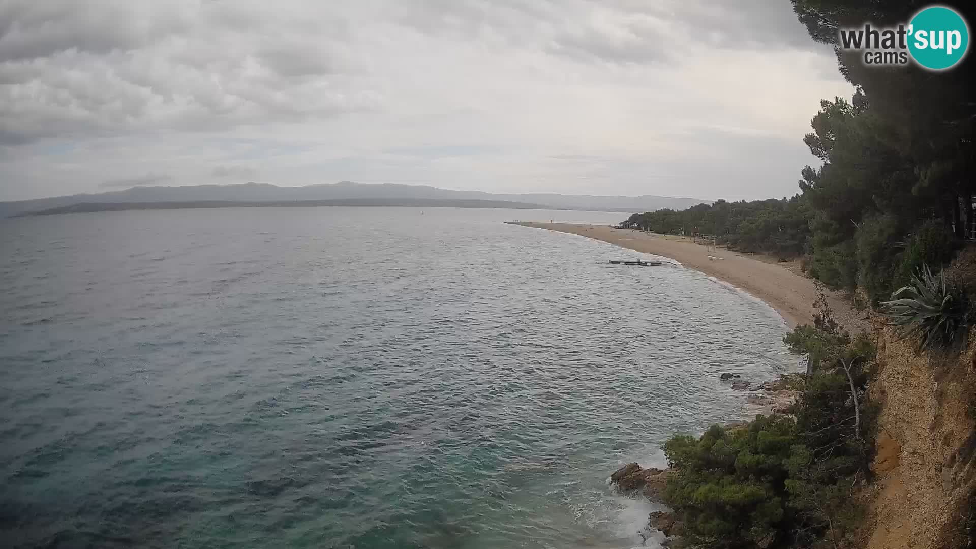 Spletna kamera Bol Zlatni Rat – Pogled v živo z otoka Brač
