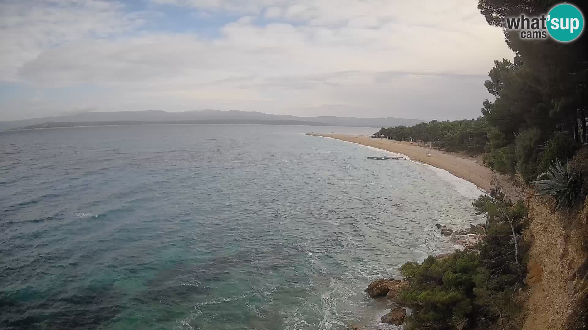 Spletna kamera Bol Zlatni Rat – Pogled v živo z otoka Brač