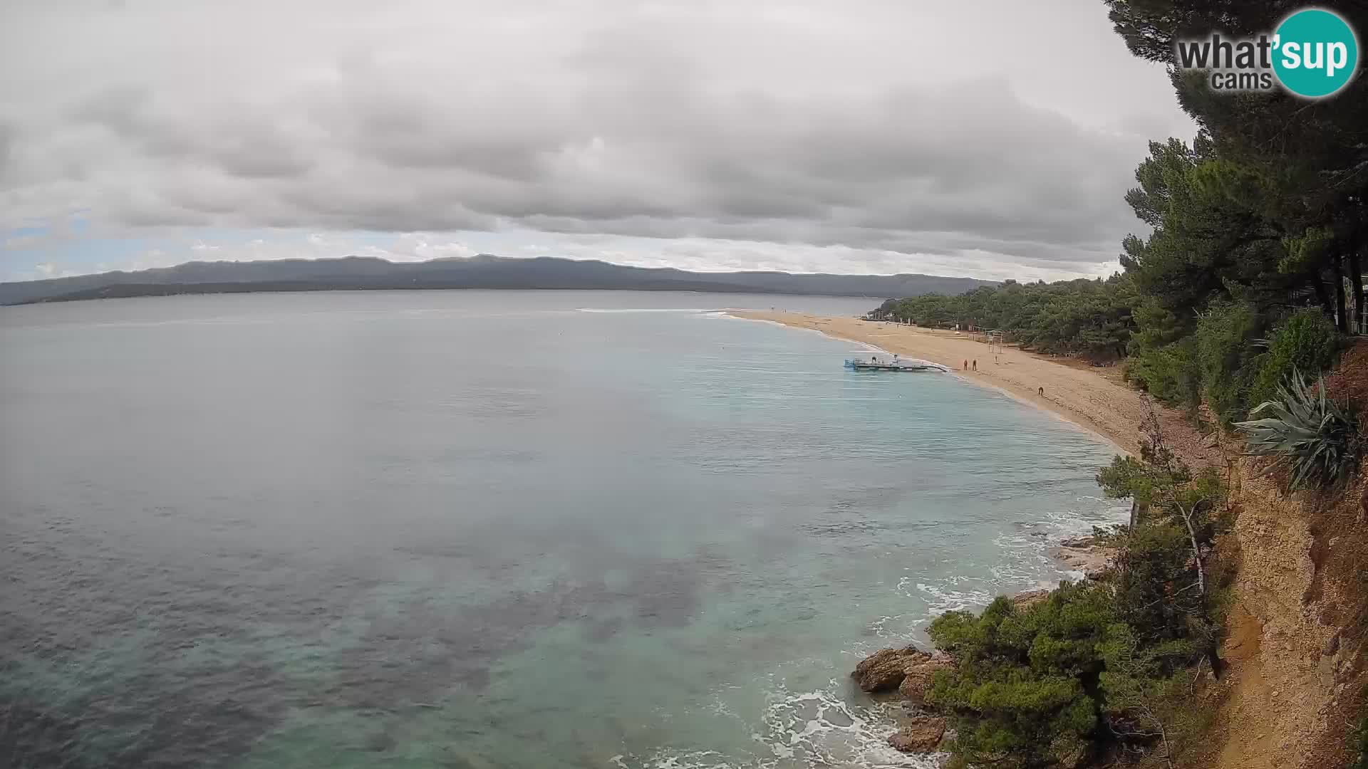 Webcam Bol Zlatni Rat – Vista en vivo desde la isla de Brač