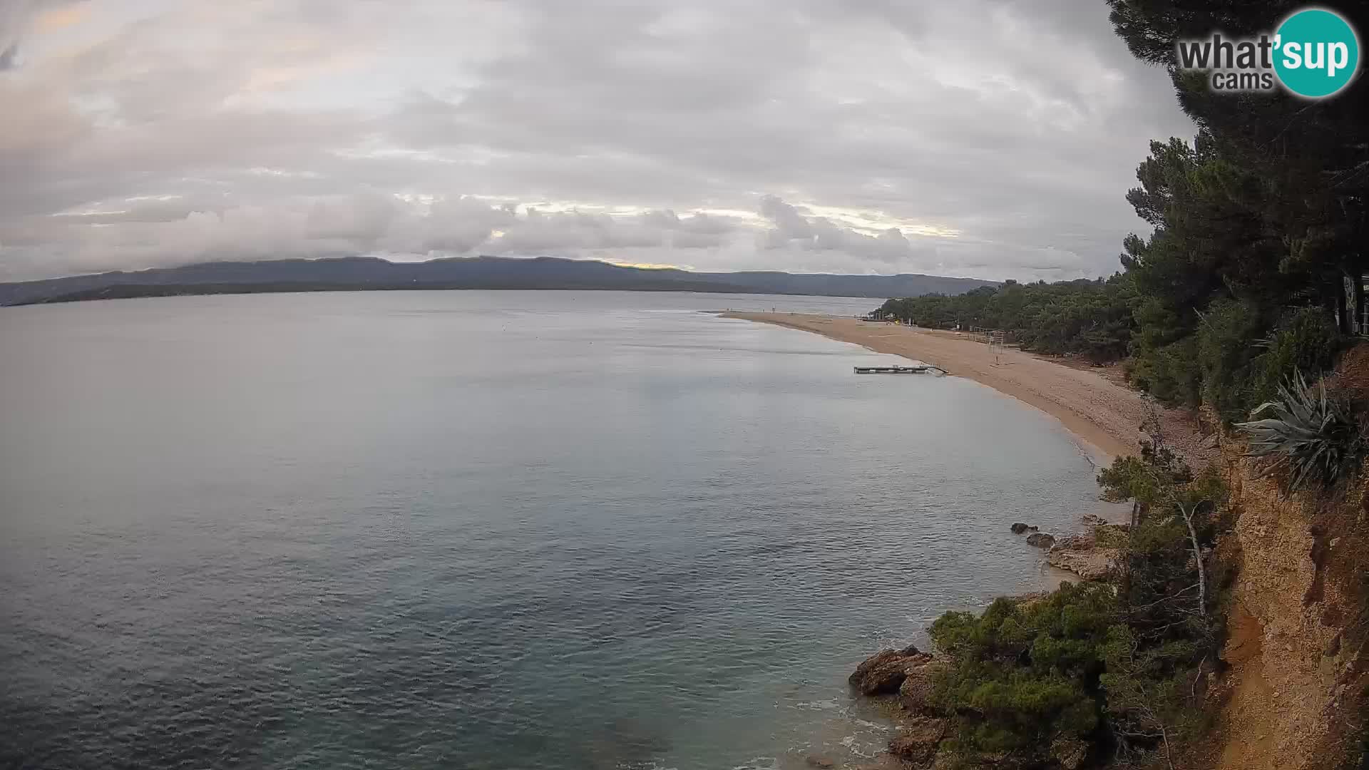 Webcam Zlatni Rat Bol – Liveblick vom berühmten Strand auf Brač