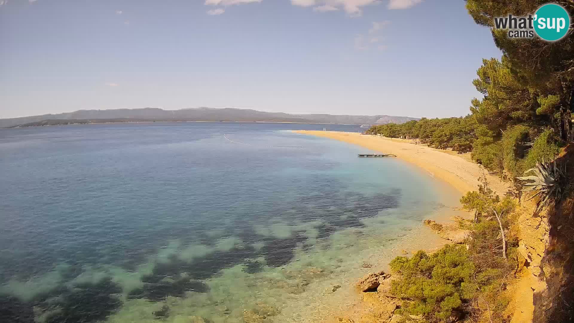 Web kamera Bol Zlatni Rat – Pogled uživo s otoka Brača