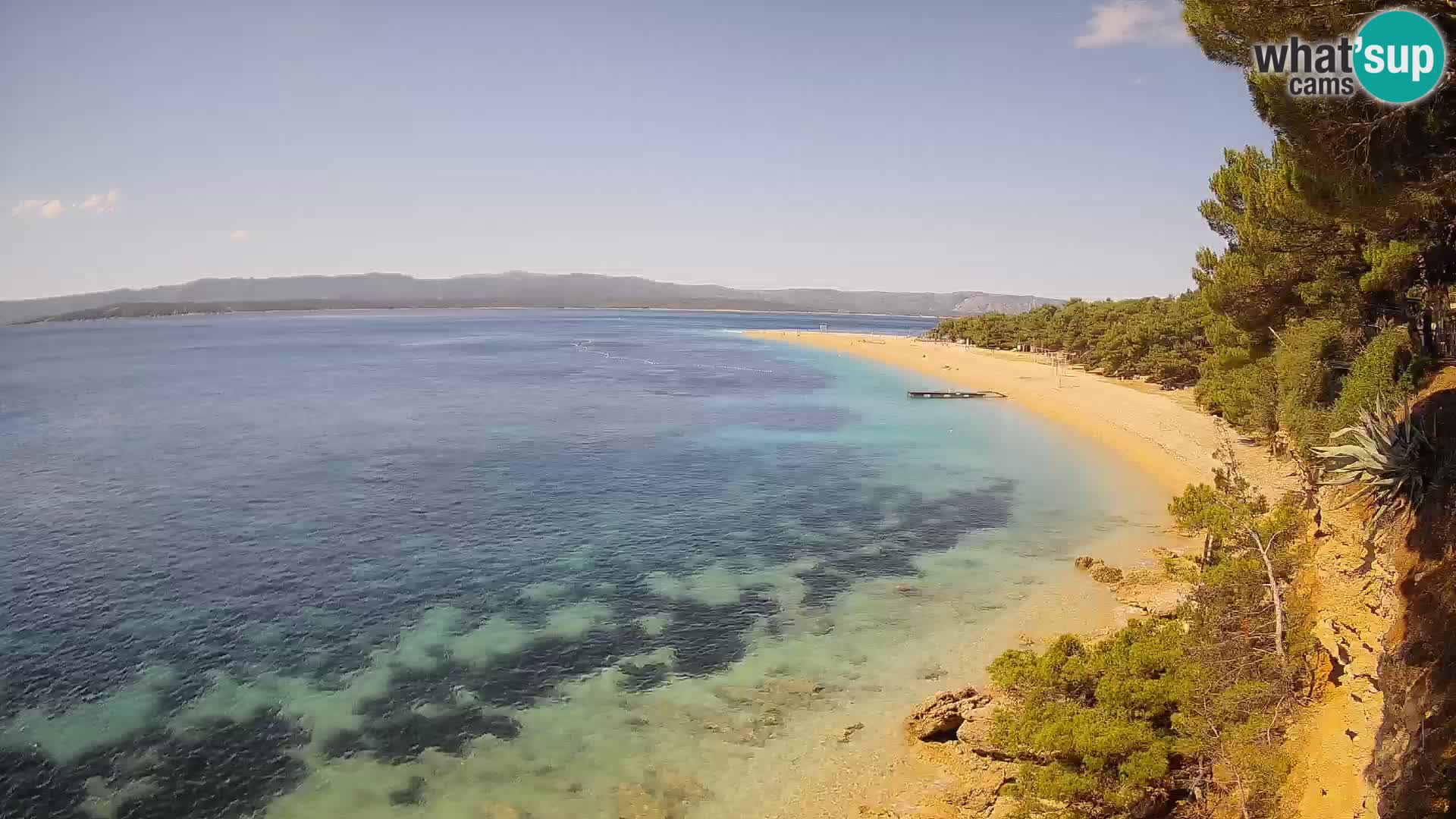 Web kamera Bol Zlatni Rat – Pogled uživo s otoka Brača