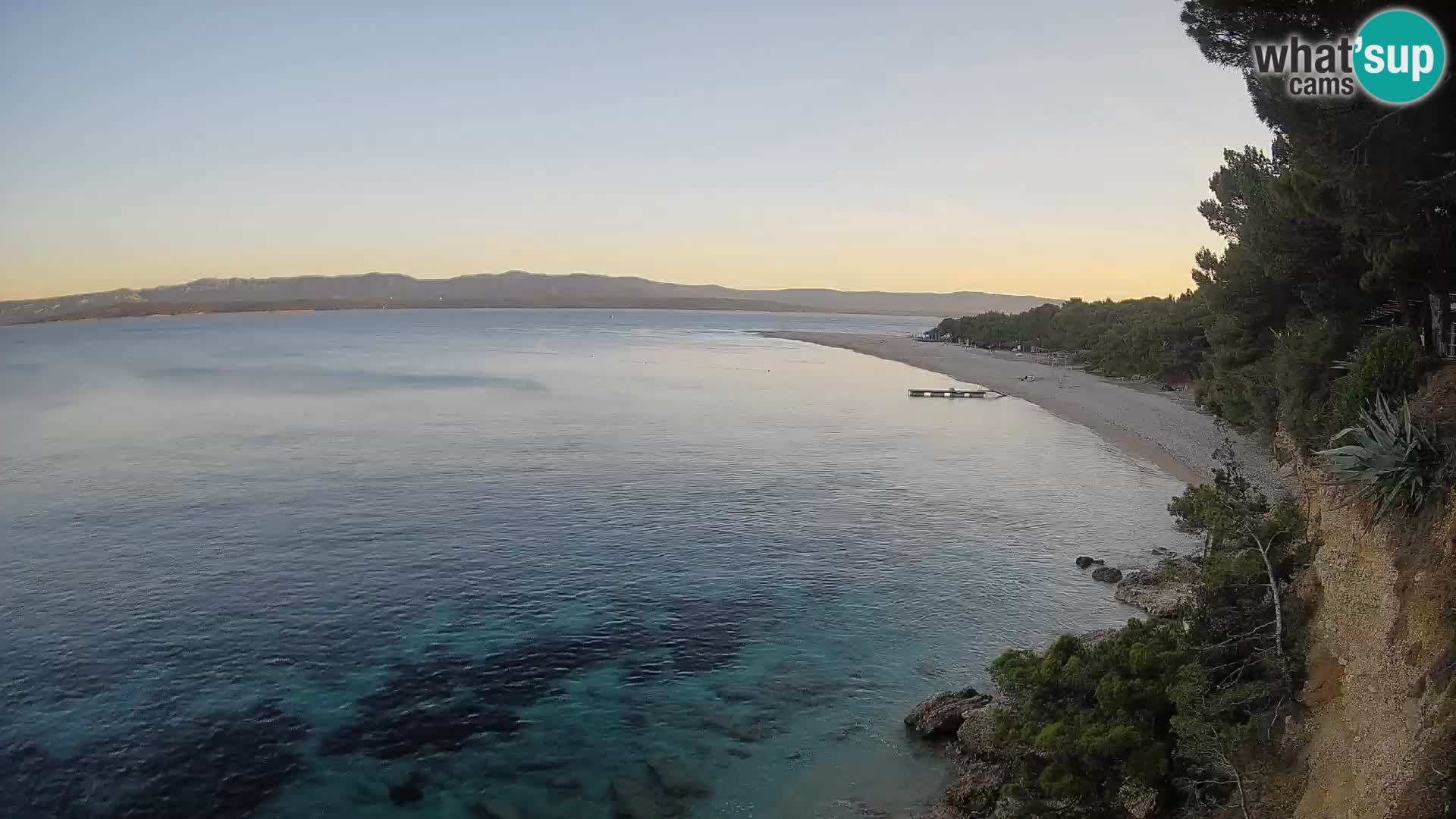 Webcam Bol Zlatni Rat – Vista en vivo desde la isla de Brač