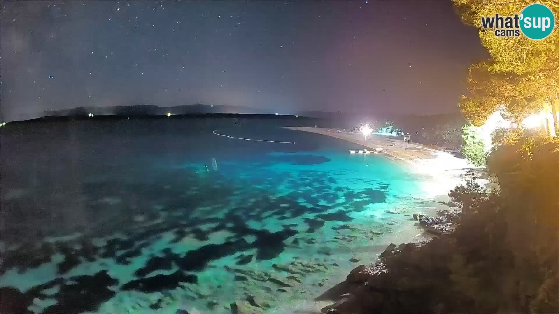 Webcam Zlatni Rat Bol – Liveblick vom berühmten Strand auf Brač
