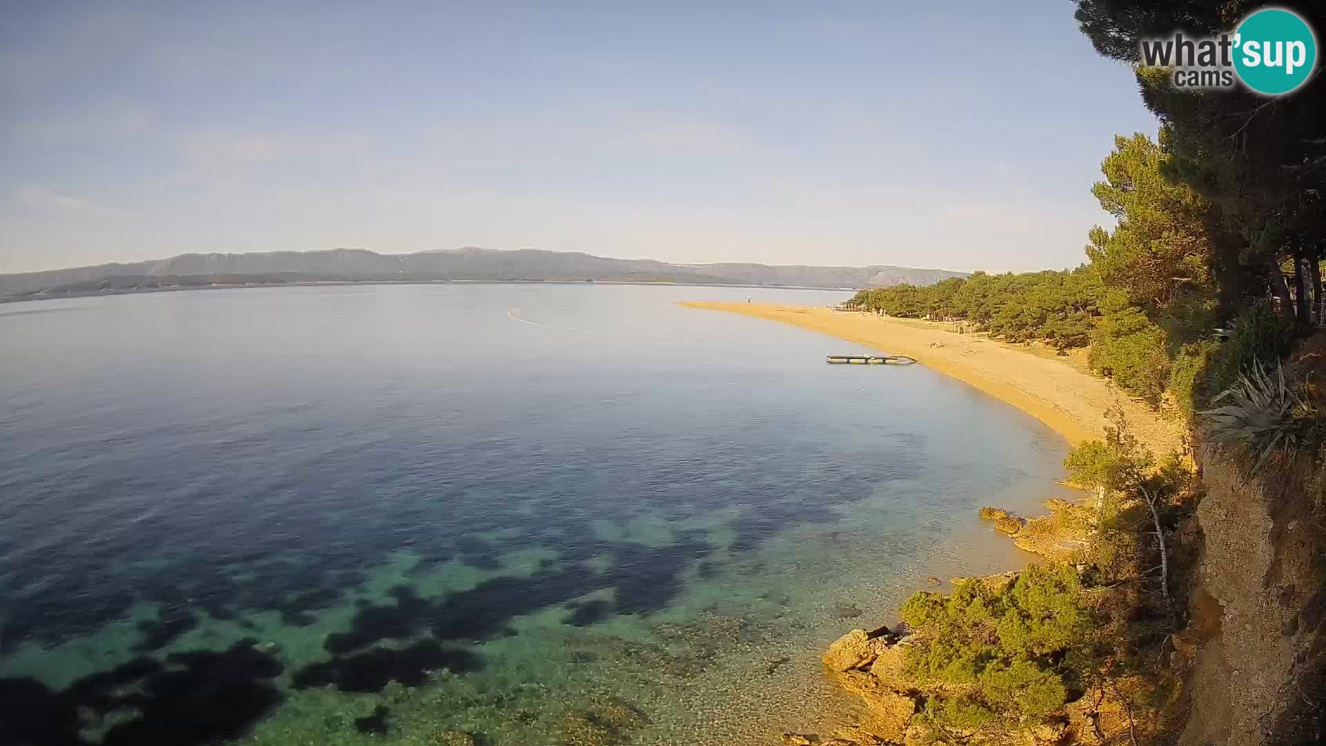 Webcam Zlatni Rat Bol – Liveblick vom berühmten Strand auf Brač