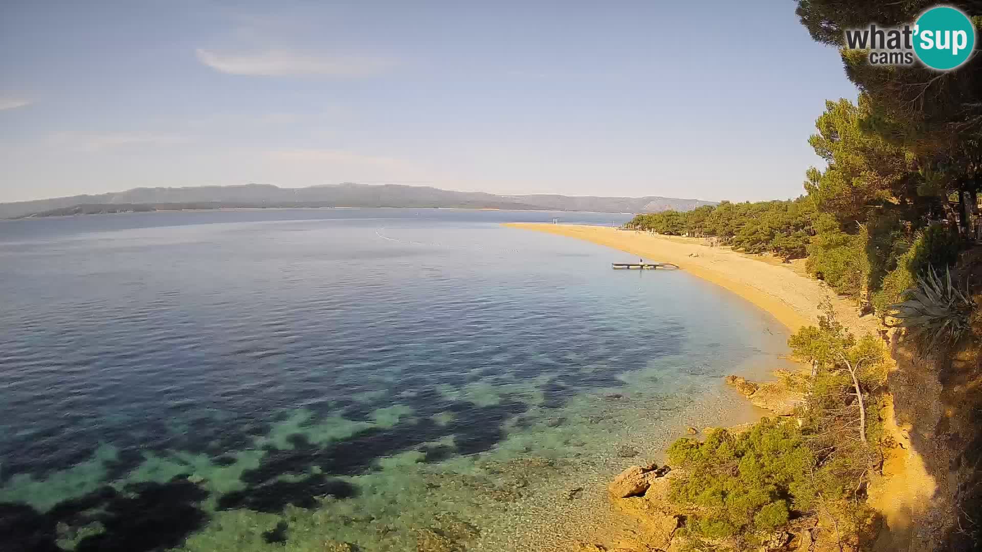 Webcam Bol Zlatni Rat – Vista en vivo desde la isla de Brač