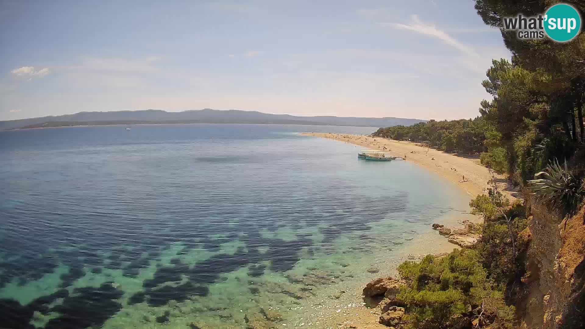 Webcam Bol Zlatni Rat – Vista en vivo desde la isla de Brač