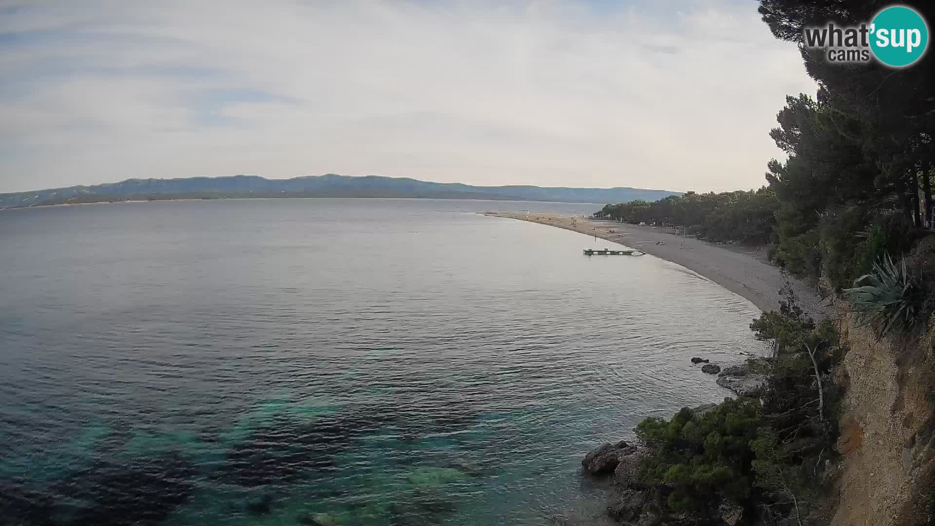 Webcam Bol Zlatni Rat – Vista en vivo desde la isla de Brač