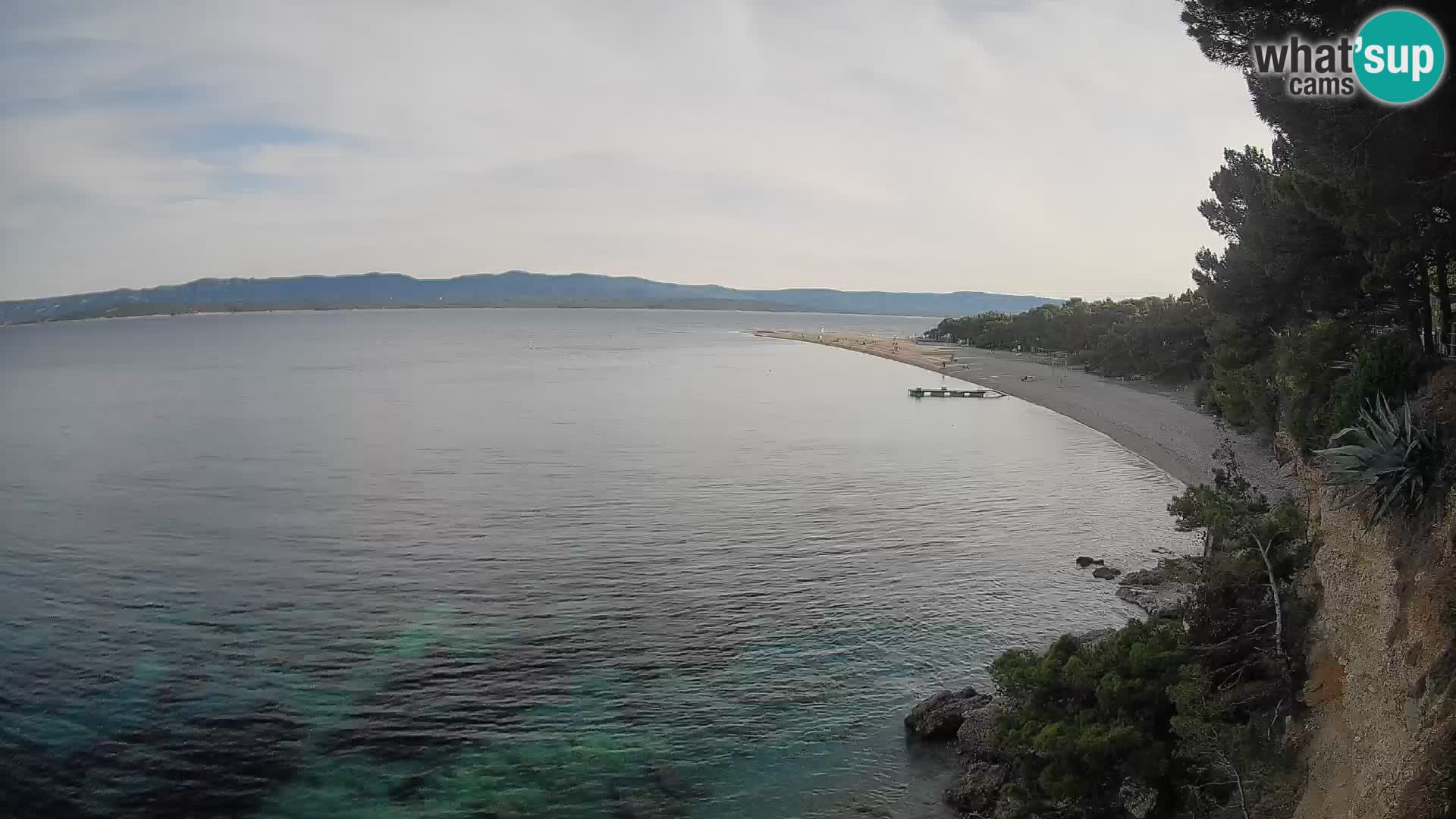 Webcam Bol Zlatni Rat – Vista en vivo desde la isla de Brač