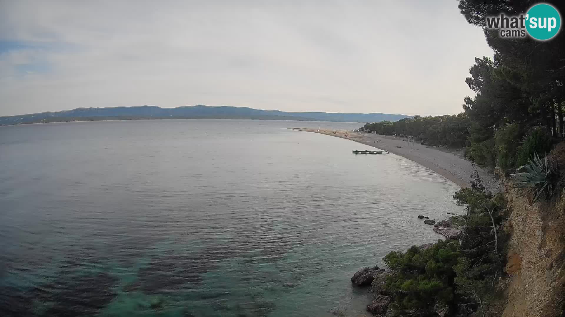 Spletna kamera Bol Zlatni Rat – Pogled v živo z otoka Brač