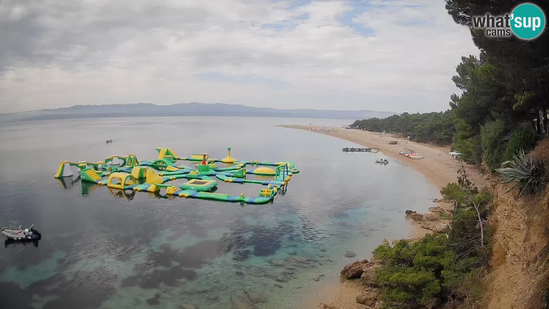Webcam Zlatni Rat Bol – Liveblick vom berühmten Strand auf Brač