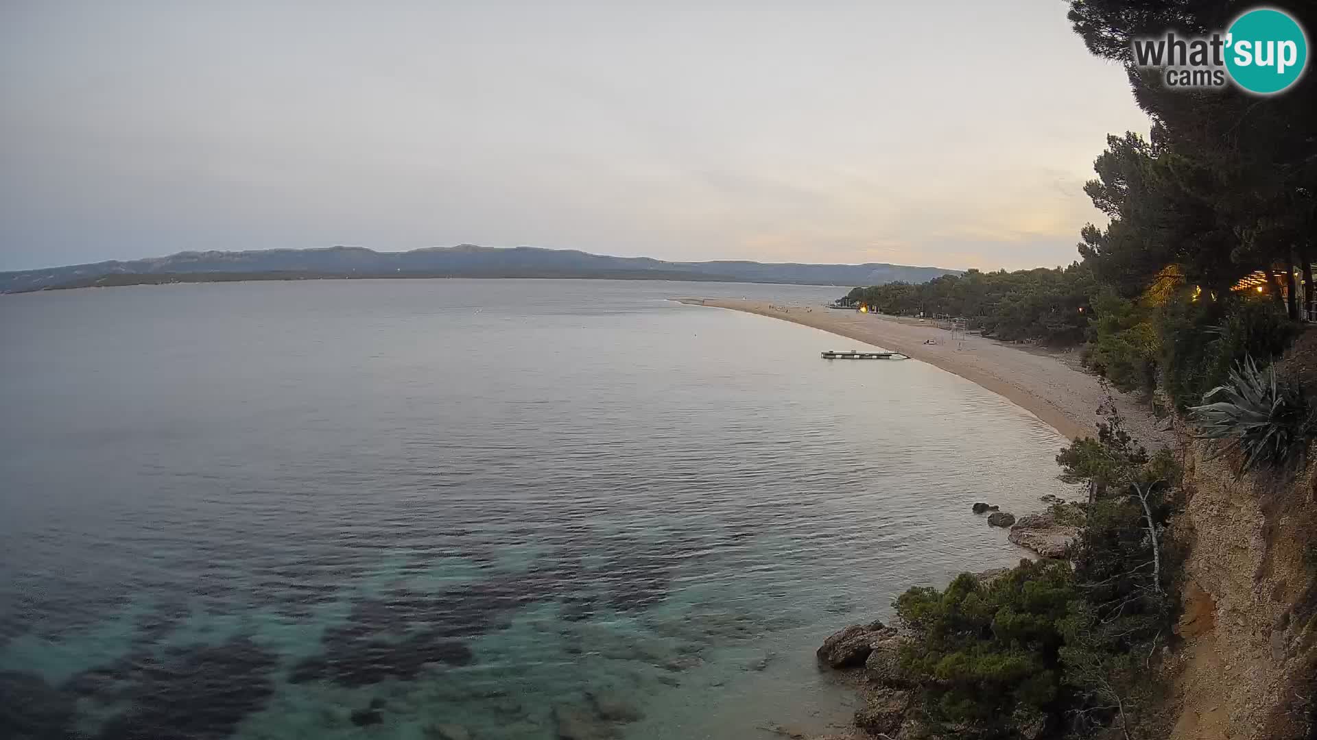 Webcam Zlatni Rat Bol – Liveblick vom berühmten Strand auf Brač