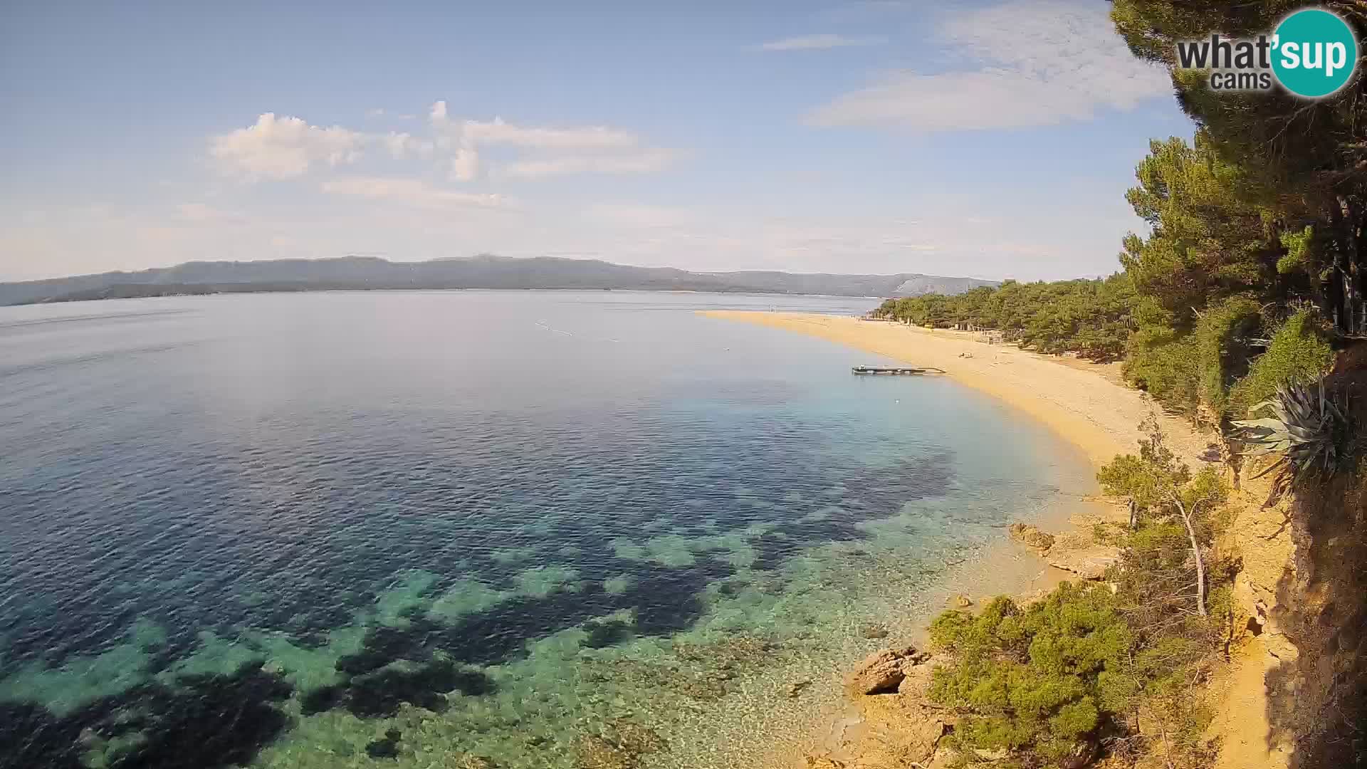 Webcam Bol Zlatni Rat – Vista en vivo desde la isla de Brač