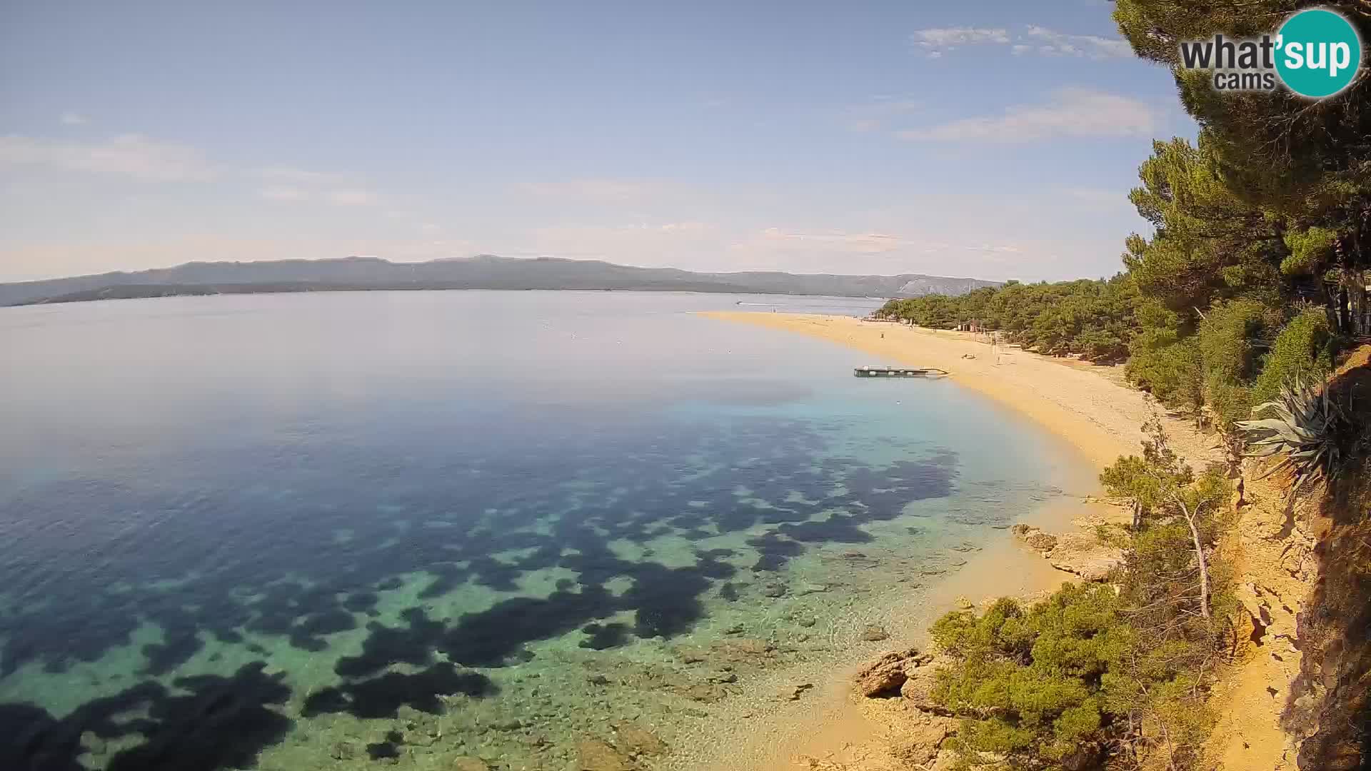 Webcam Bol Zlatni Rat – Vista en vivo desde la isla de Brač