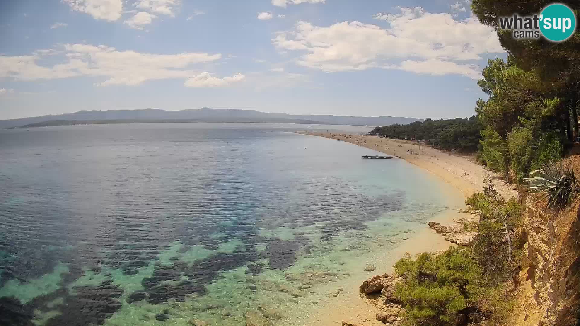 Webcam Bol Zlatni Rat – Vista en vivo desde la isla de Brač