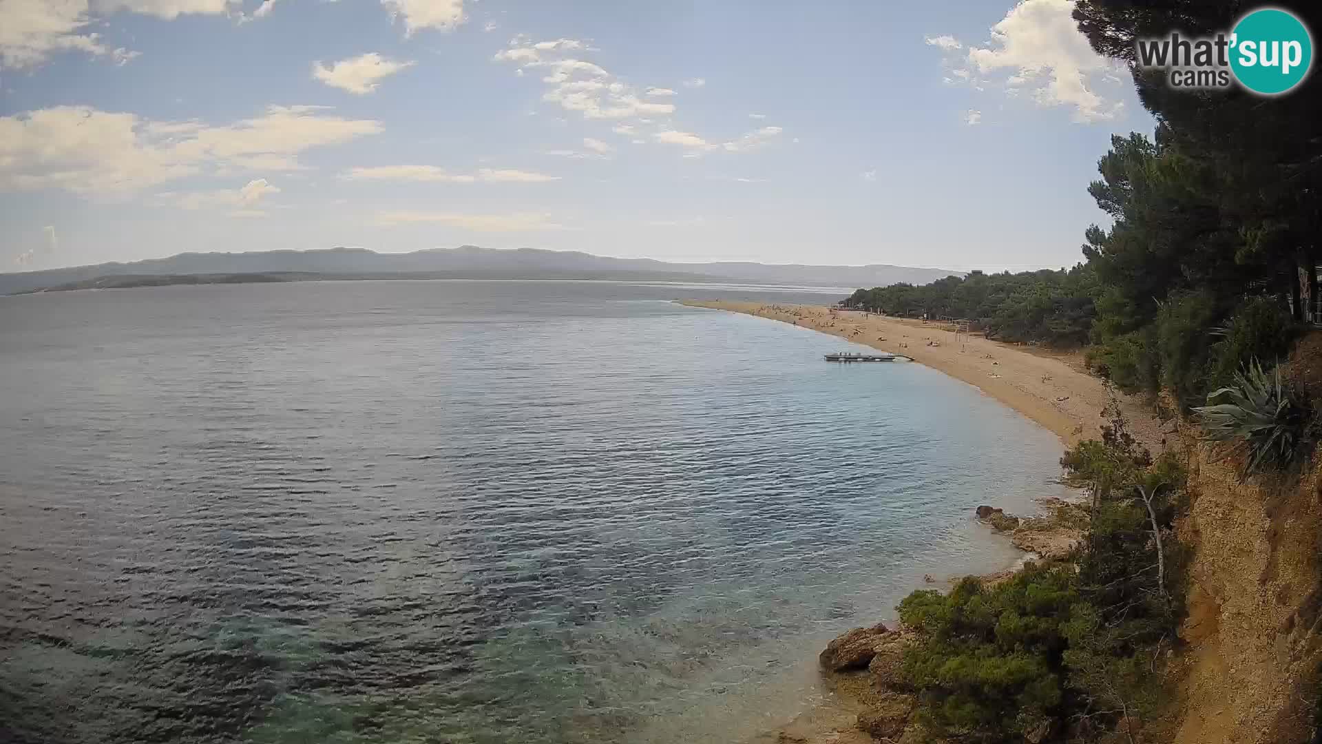 Webcam Zlatni Rat Bol – Liveblick vom berühmten Strand auf Brač