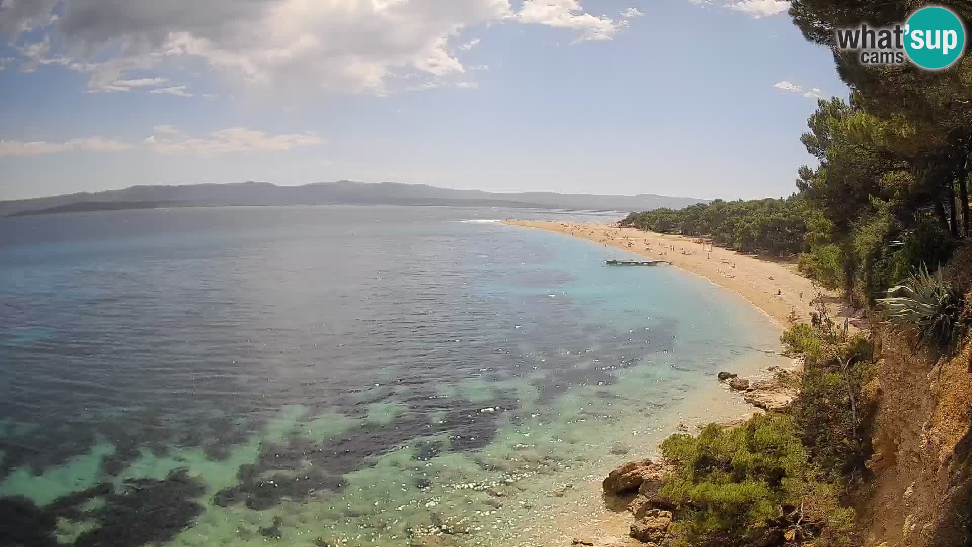 Web kamera Bol Zlatni Rat – Pogled uživo s otoka Brača