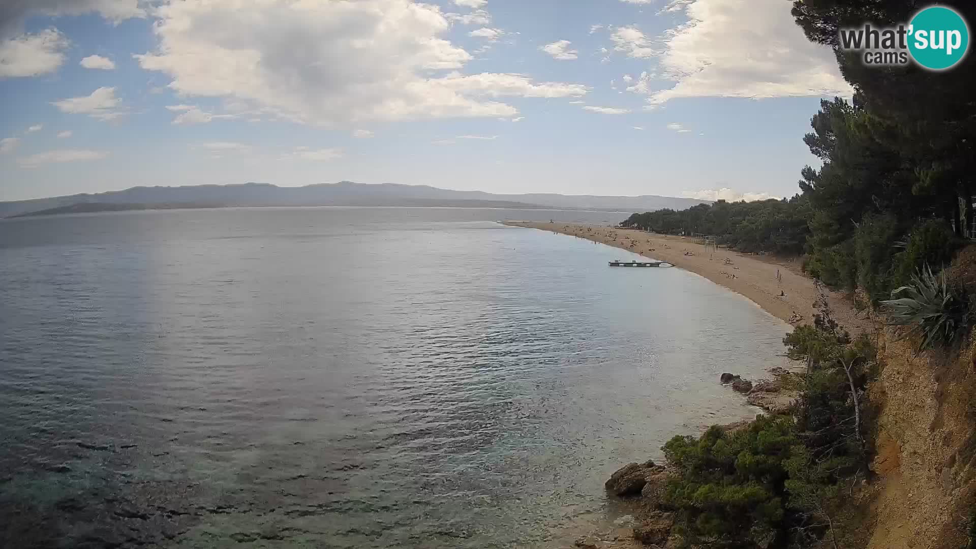 Webcam Zlatni Rat Bol – Liveblick vom berühmten Strand auf Brač