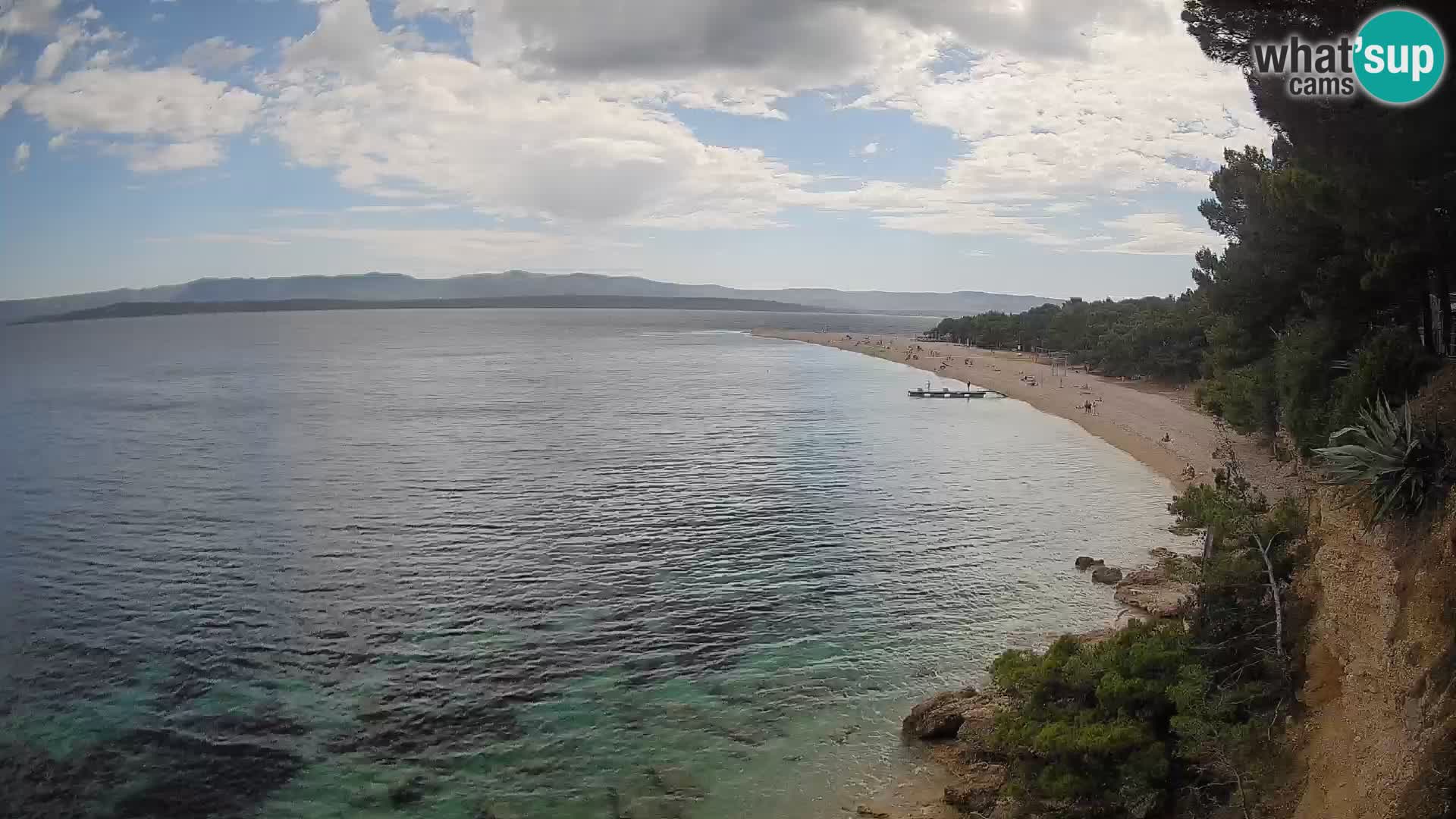 Web kamera Bol Zlatni Rat – Pogled uživo s otoka Brača