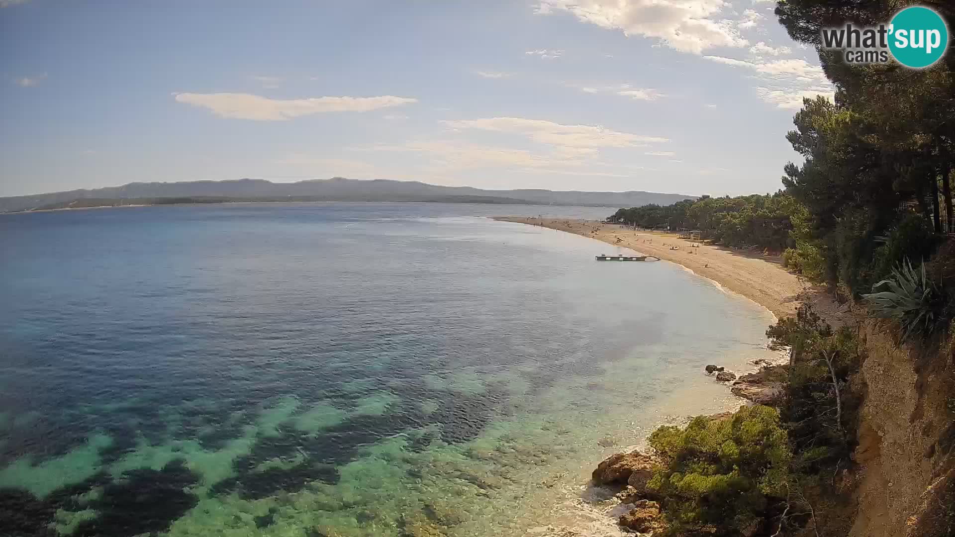 Web kamera Bol Zlatni Rat – Pogled uživo s otoka Brača