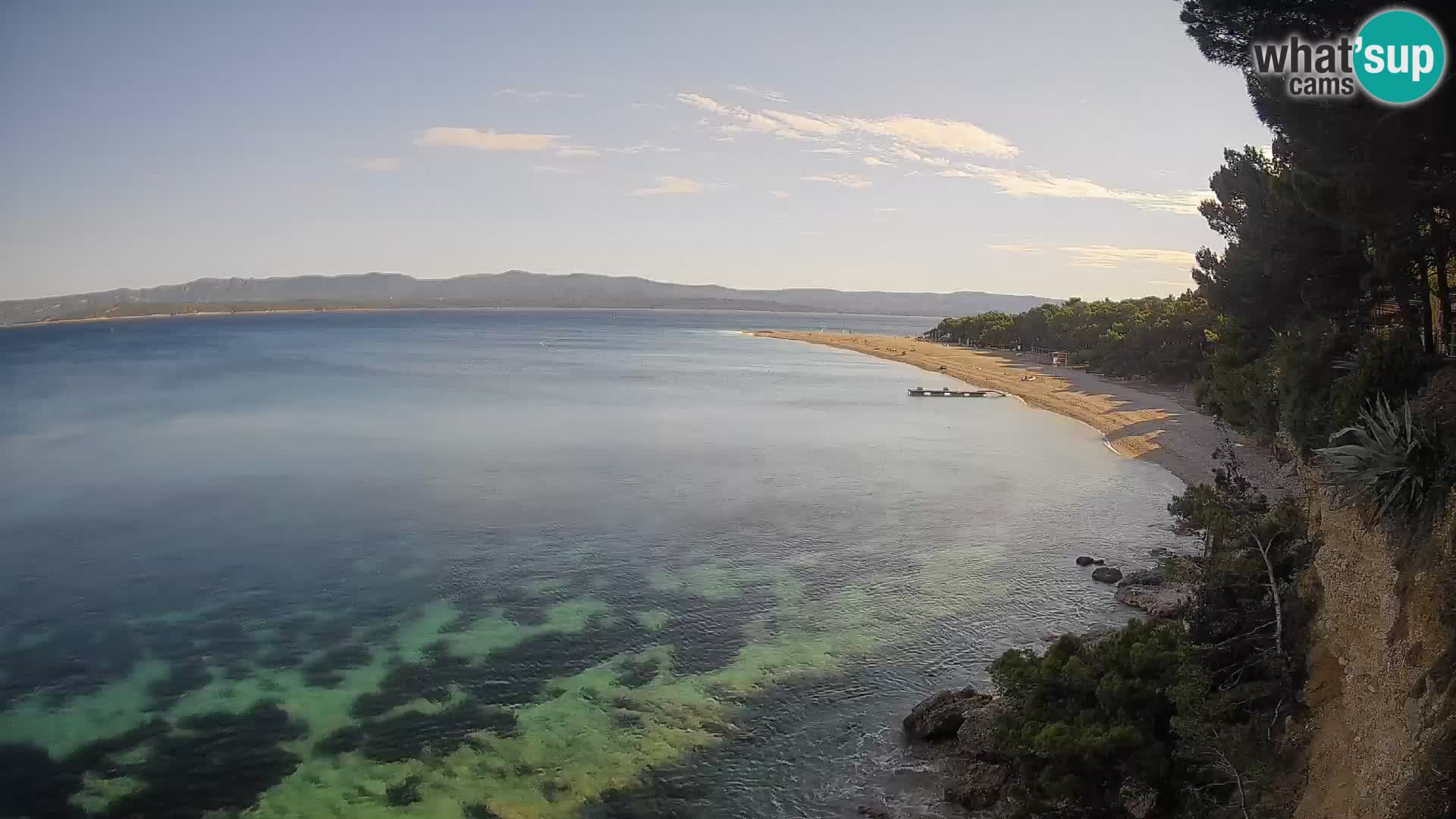 Webcam Bol Zlatni Rat – Vista en vivo desde la isla de Brač