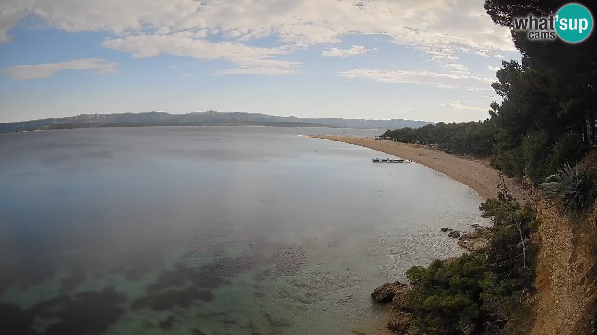 Webcam Bol Zlatni Rat – Vista en vivo desde la isla de Brač