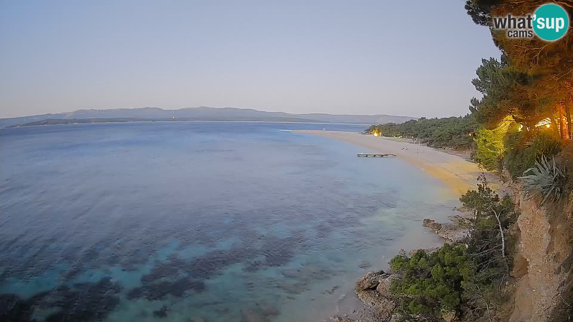 Webcam Zlatni Rat Bol – Liveblick vom berühmten Strand auf Brač